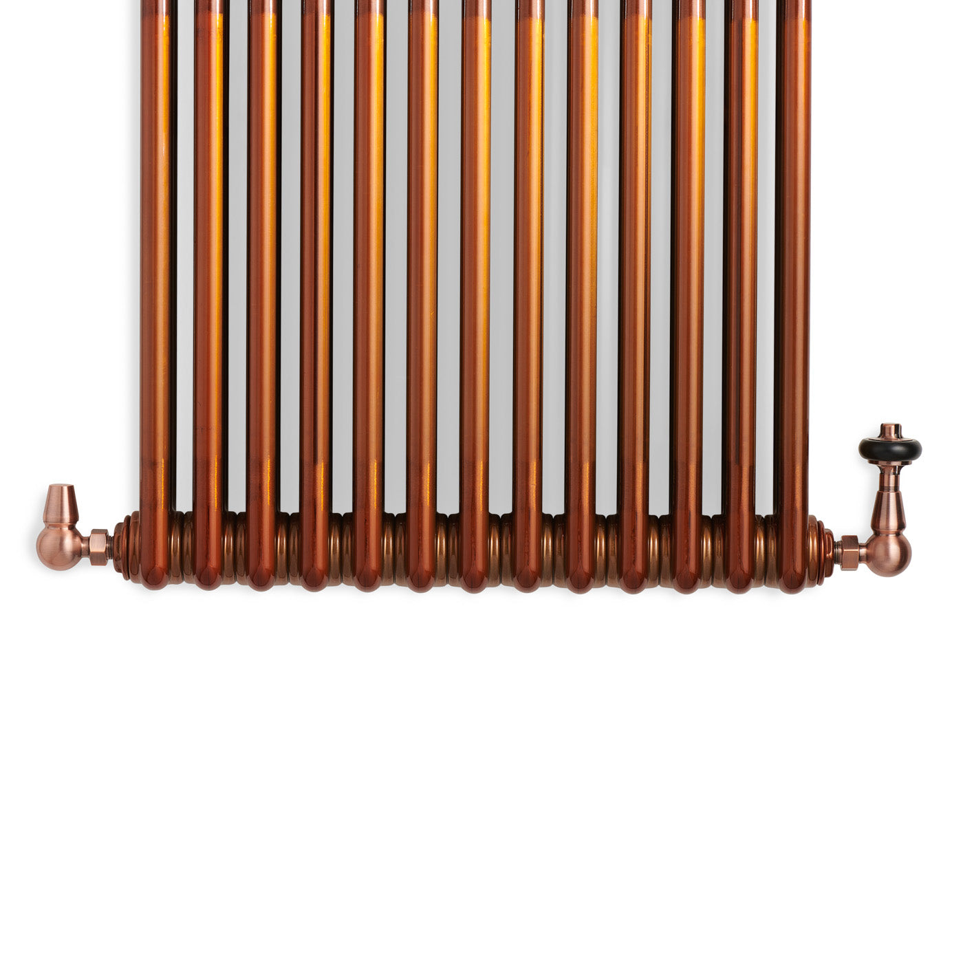 Copper Traditional Radiator Valves TRVs Corner Left or Right