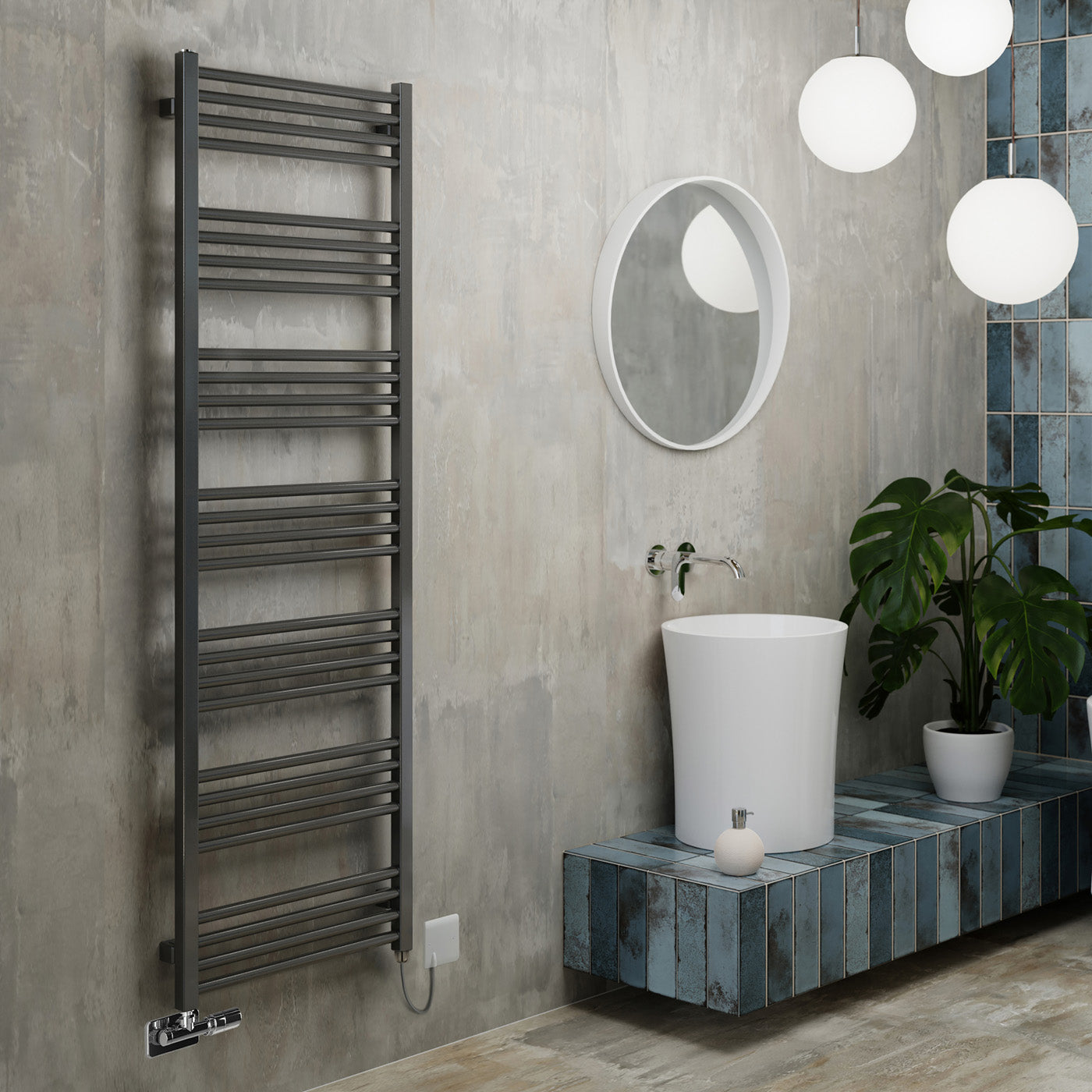 07_terma-fiona-dual-fuel-towel-rail_-1620h-x-500w_mm_-2351-btus_-800w_-sparkling-grey-_with-unico-dual-fuel-valve-in-chrome-_-sim-element_-one-set-temp-65oc