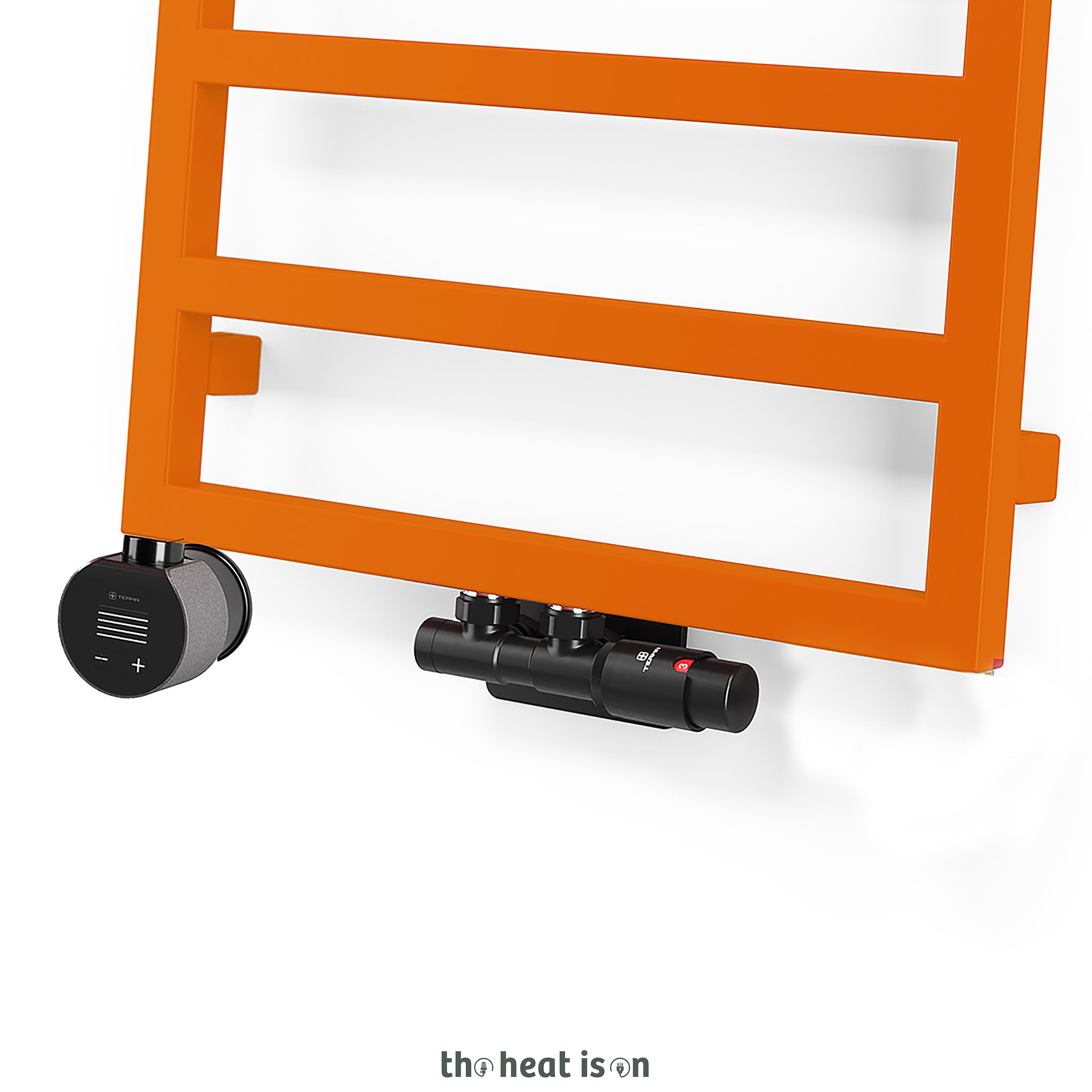 07_terma-grid-dual-fuel-towel-rail-1100h-x-500w_mm_-matt-pastel-orange-ral-2003_-1501-btus_400w-_with-twins-in-matt-black-_-veo-black_raw-metal-wi-fi-element