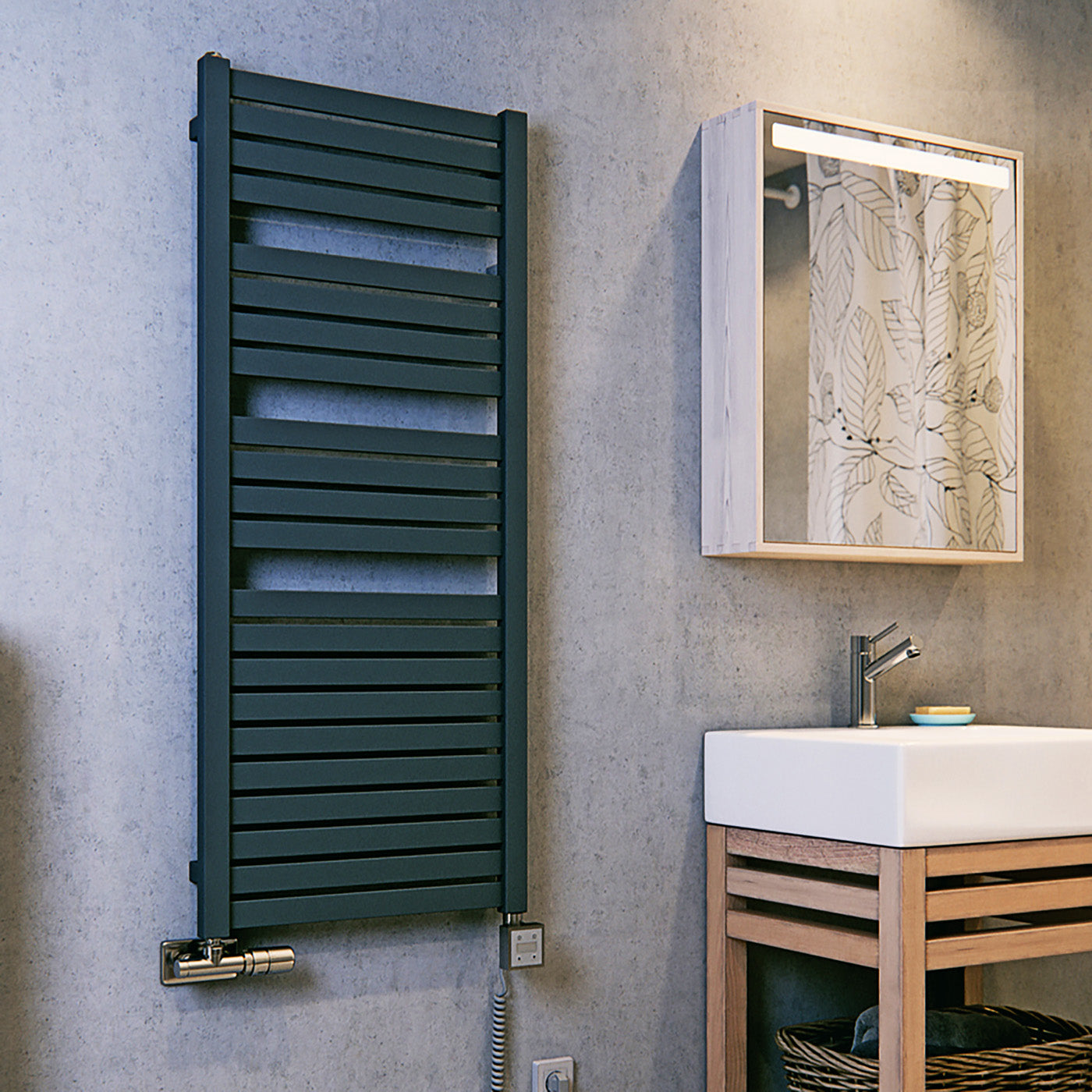 07_terma-mantis-dual-fuel-towel-rail_-1260h-x-540w_mm_-2064-btus_-600w_-matt-blue-green-ral-6004-_with-unico-dual-fuel-valve-in-chrome-_-ktx-3-element-in-chrome_-30-60oc