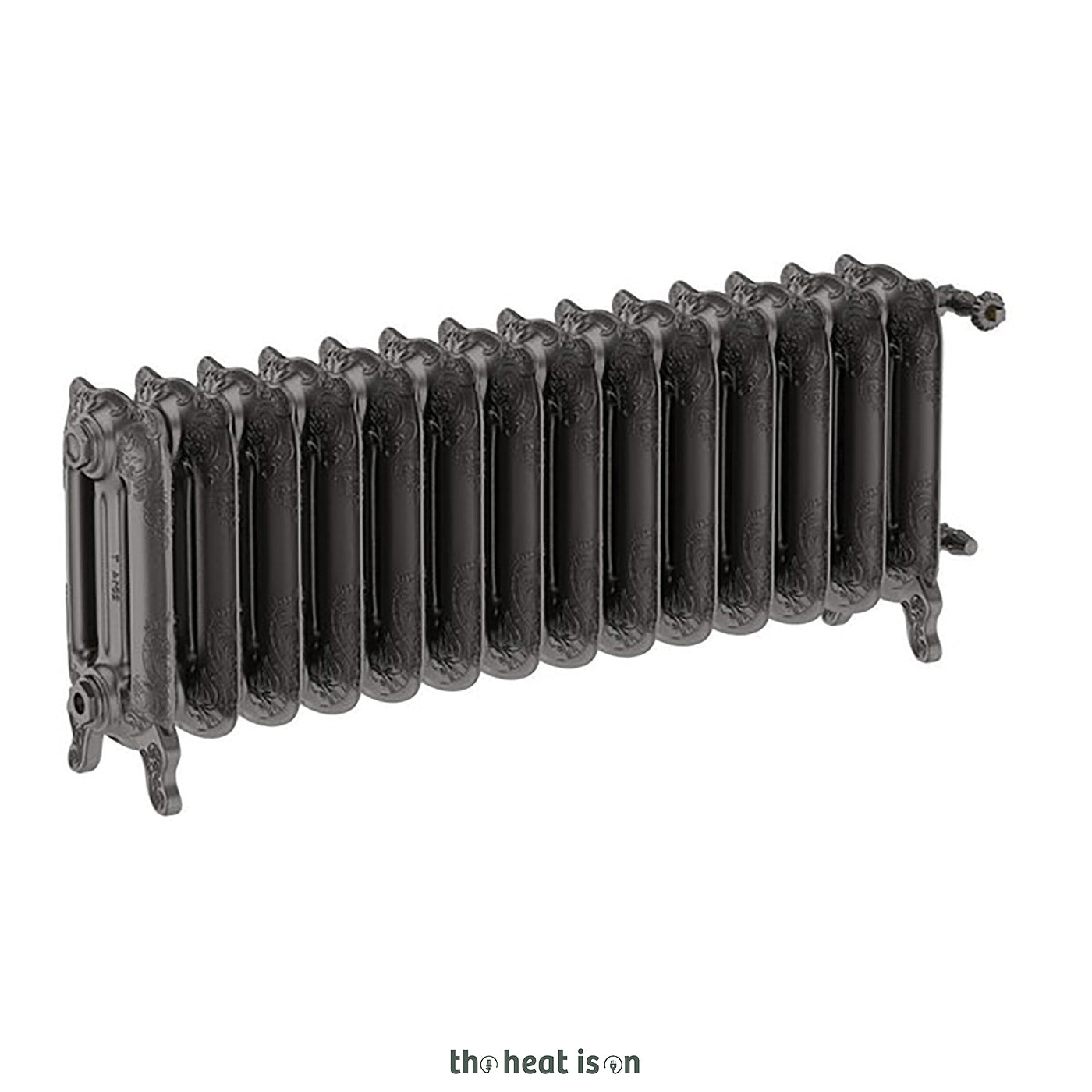 Terma OXFORD, 470h x 1180w(mm), 4098 BTUs Horizontal Cast Iron Radiator, Raw Metal