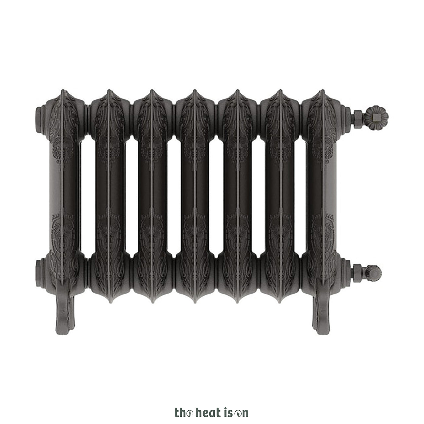 Terma OXFORD, 470h x 606w(mm), 2051 BTUs Horizontal Cast Iron Radiator, Raw Metal