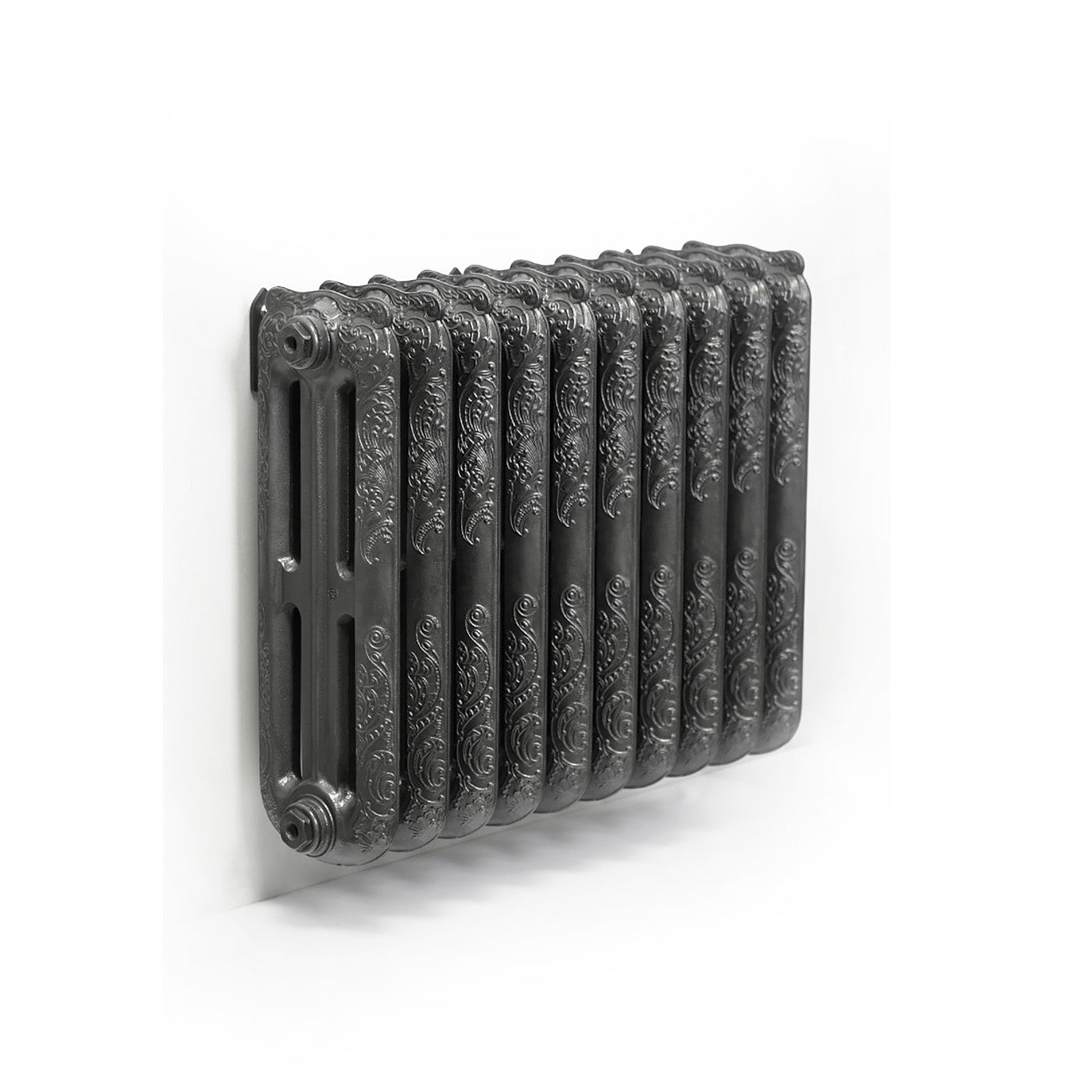 Terma OXFORD, 660h x 852w(mm), 4879 BTUs, Horizontal Cast Iron Radiator, 10 sections, Raw Metal
