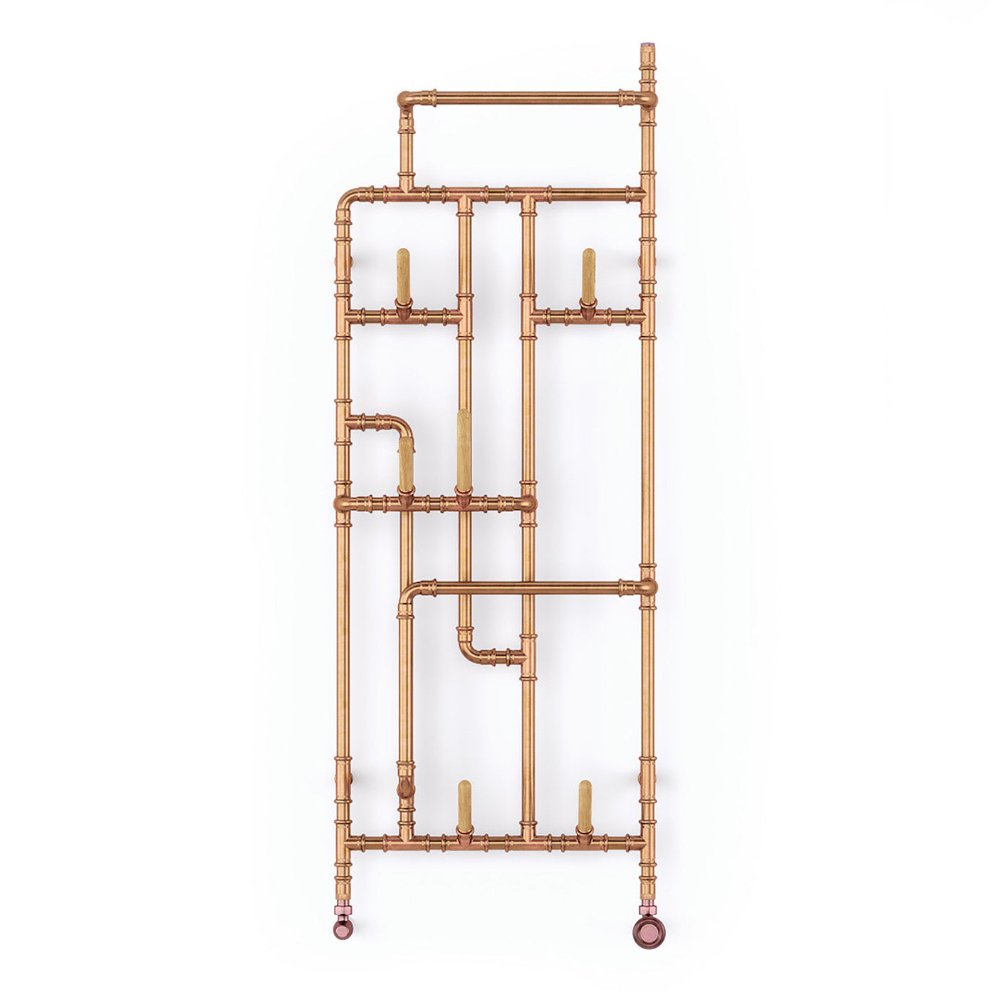 Terma PAJAK, 1400h x 531w(mm), 1447 BTUs, Vertical Designer Radiator, Raw Copper