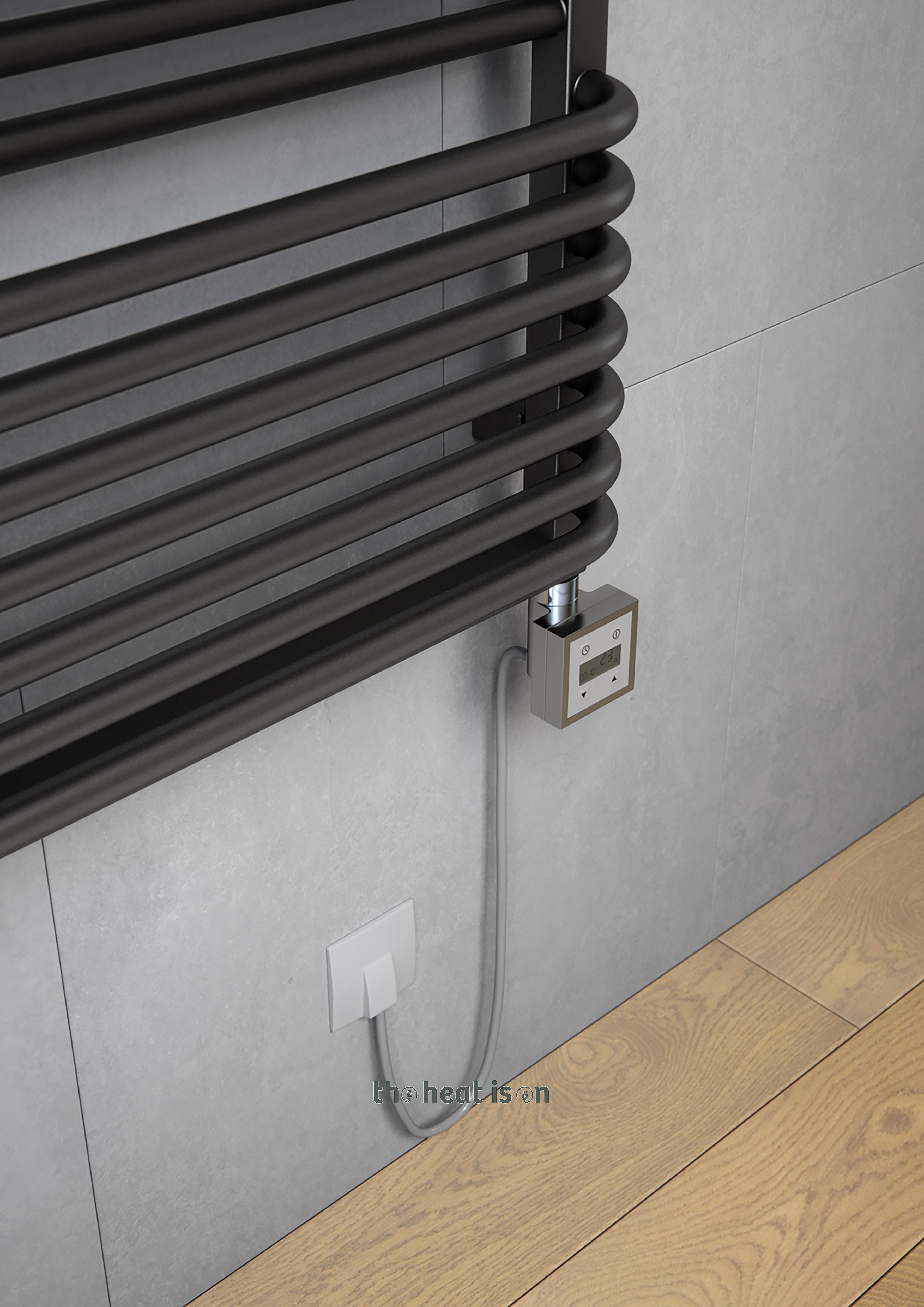 07_terma-poc-2-dual-fuel-towel-rail_-1400h-x-600w_mm_-3456-btus_-1000w_-matt-black-ral-9005-_with-unico-dual-fuel-valve-in-chrome-_-ktx-3-element-in-chrome_-30-60oc