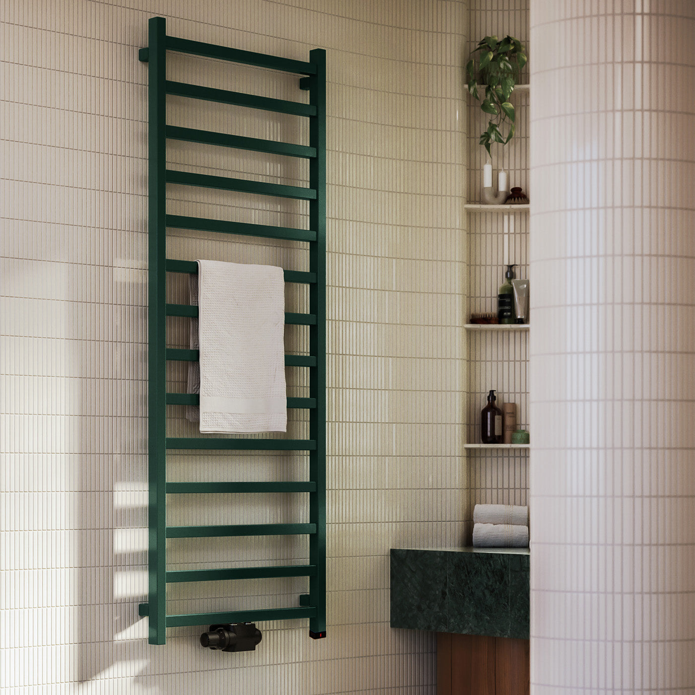 07_terma-simple-one-dual-fuel-towel-rail_-1680h-x-500w_mm_-2109-btus_-600w_-bottle-green-_premium-wet-paint_-_with-twins-valves-in-black-_-internal-one-element_-45_60oc