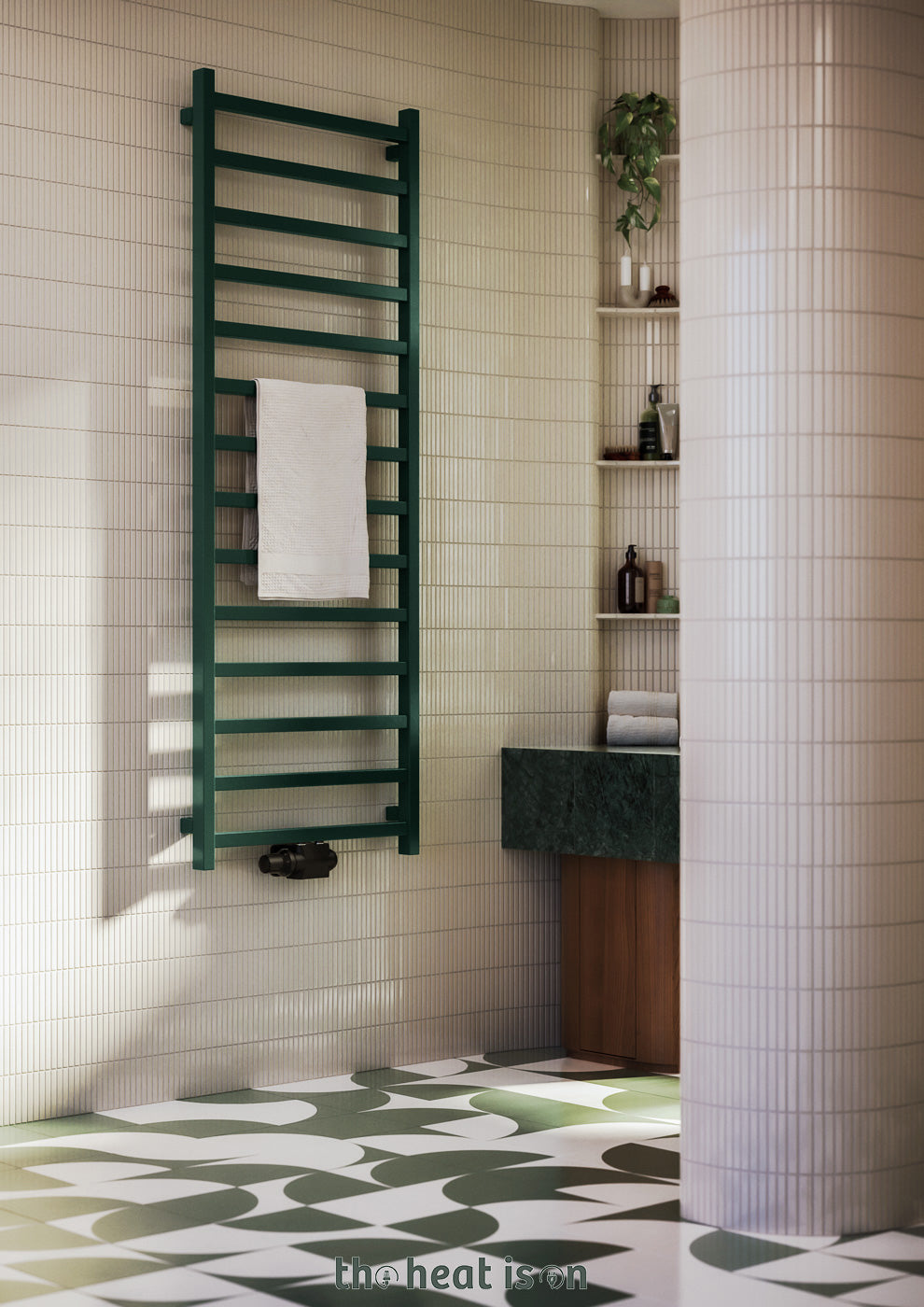 07_terma-simple_-1680h-x-500w_mm_-2109-btus-heated-towel-rail_-bottle-green-_premium-wet-paint