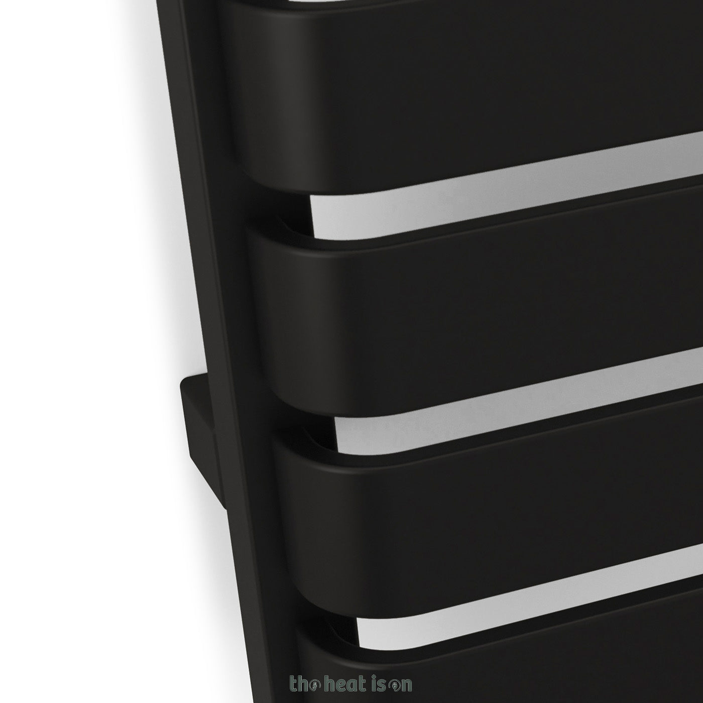 Terma WARP T, 1110h x 500w(mm), 1887 BTUs, Heated Towel Rail, RAL 9005 Matt Black