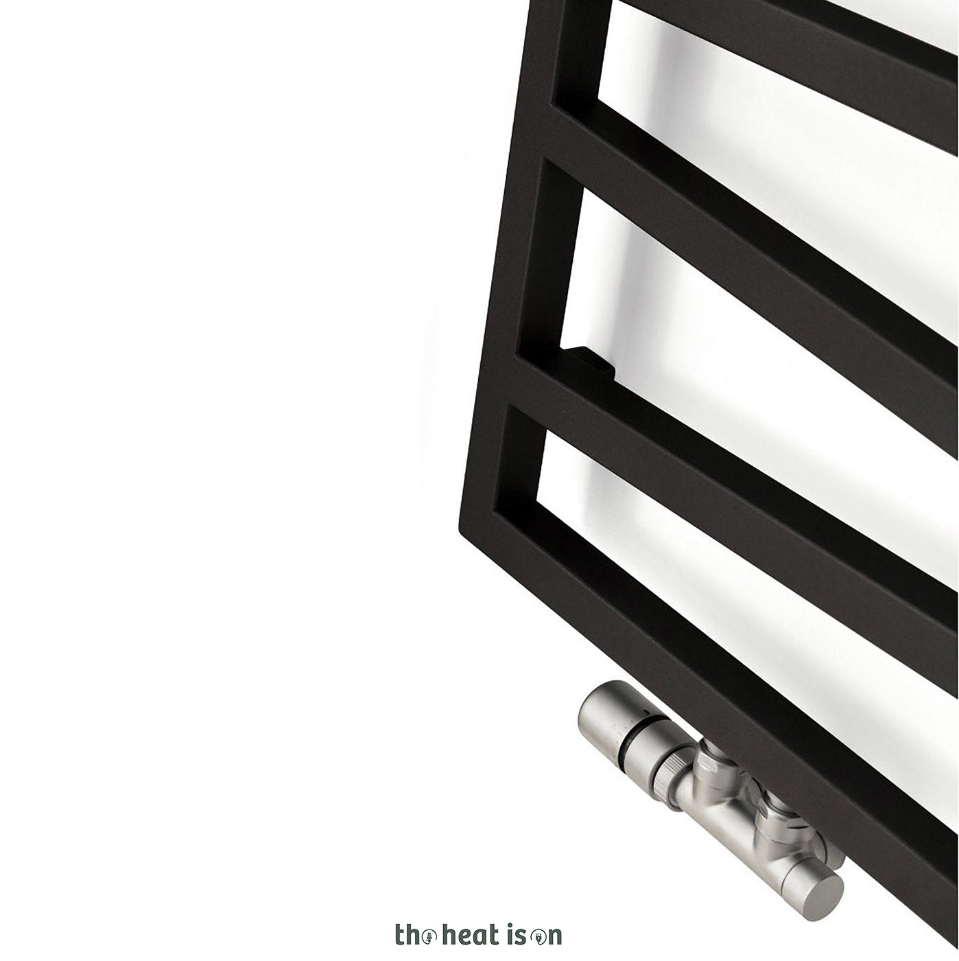 Terma ZIG ZAG, 1310h x 500w(mm), 1672 BTUs, Heated Towel Rail, Heban
