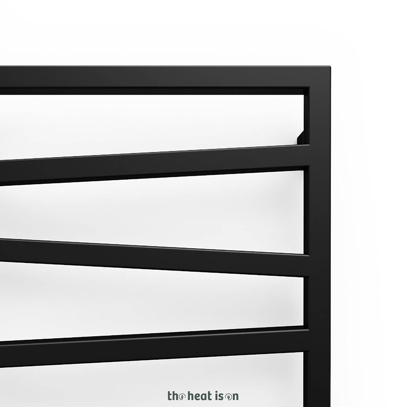 Terma ZIG ZAG, 1780h x 500w(mm), 2139 BTUs, Heated Towel Rail, Heban