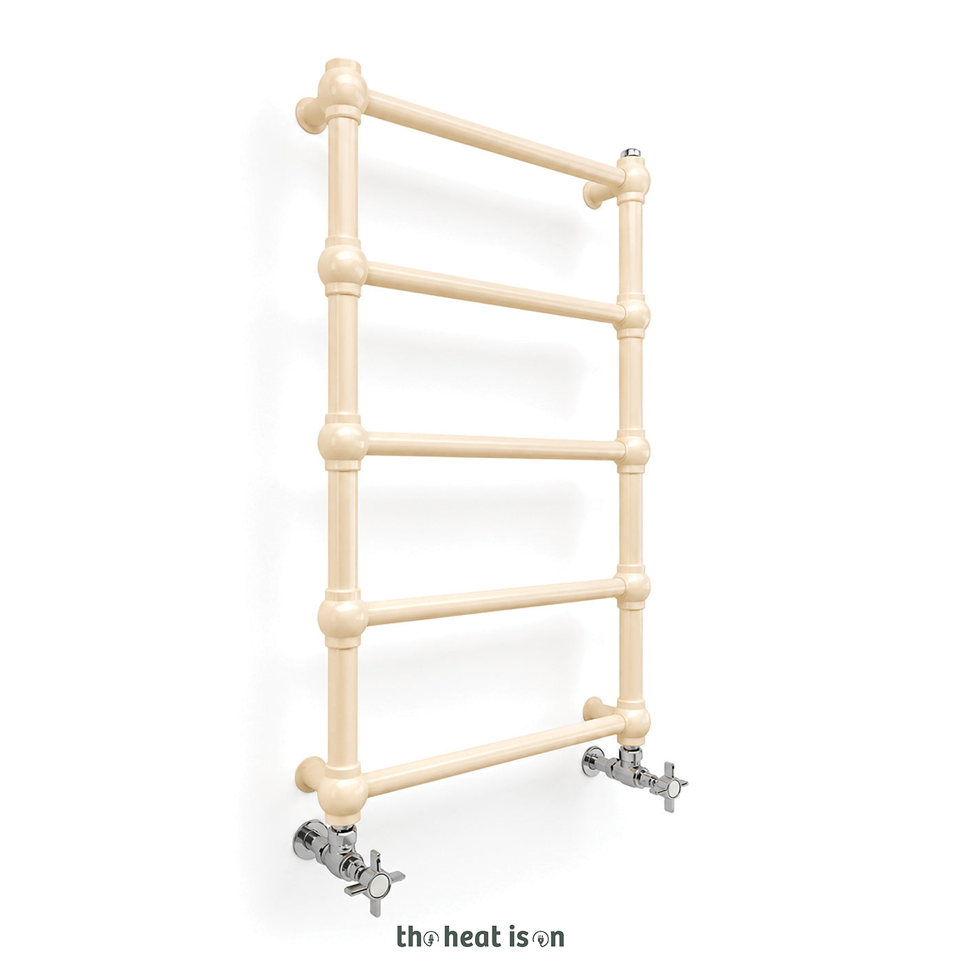Terma RETRO, 800h x 504w(mm), 717 BTUs Heated Towel Rail, Sparkling Cream