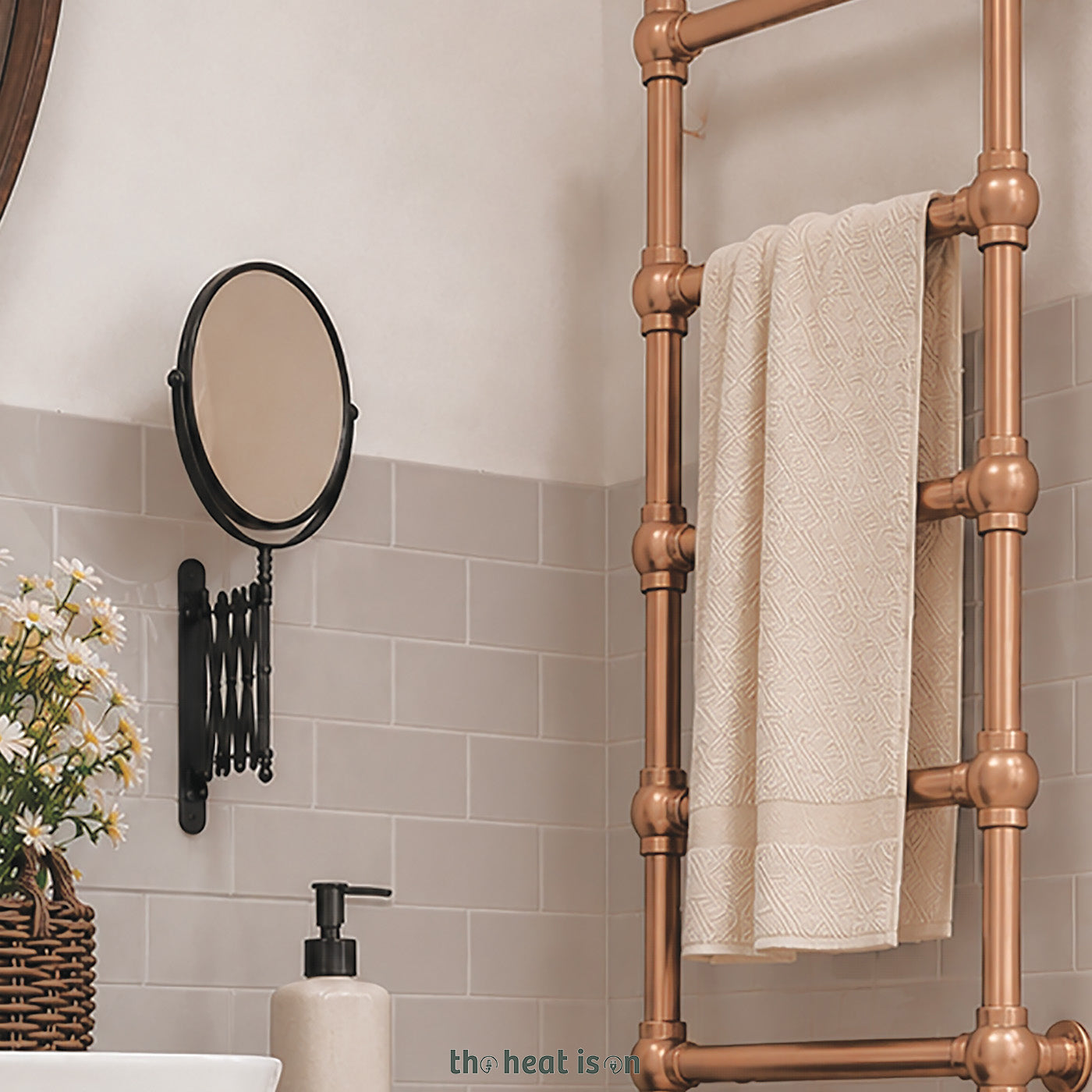 08-terma-retro-dual-fuel-towel-rail_-1170h-x-504w_mm_-1051-btus_-300w_-bright-copper-_with-unico-dual-fuel-valve-in-bright-copper--_-veo-black_black-wi-fi-element_-30-60_c