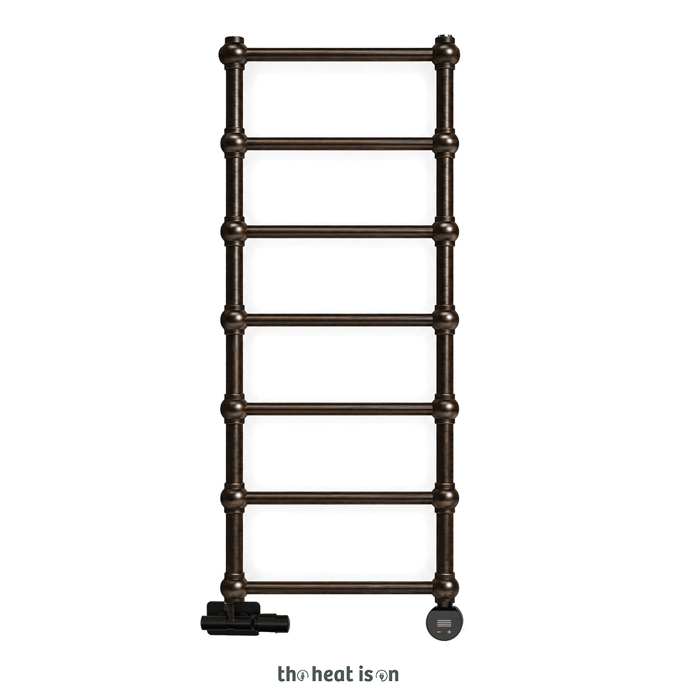08-terma-retro-dual-fuel-towel-rail_-1170h-x-504w_mm_-1051-btus_-300w_-dark-bronze-_with-unico-dual-fuel-valve-in-dark-bronze--_-veo-black_black-wi-fi-element_-30-60_c