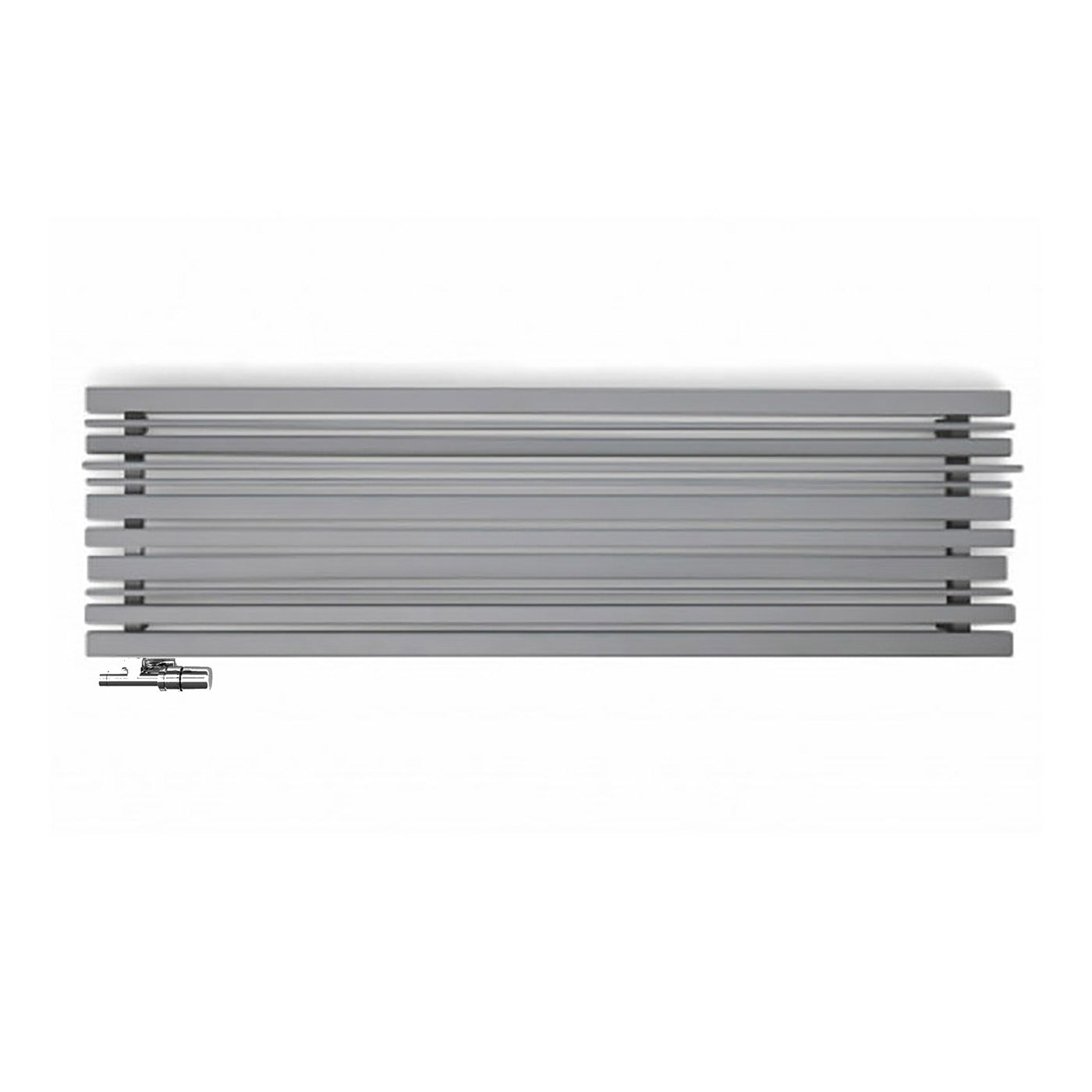 Terma SHERWOOD H, 540h x 1600w(mm), 3607 BTUs, Horizontal Designer Radiator, Silver Matt
