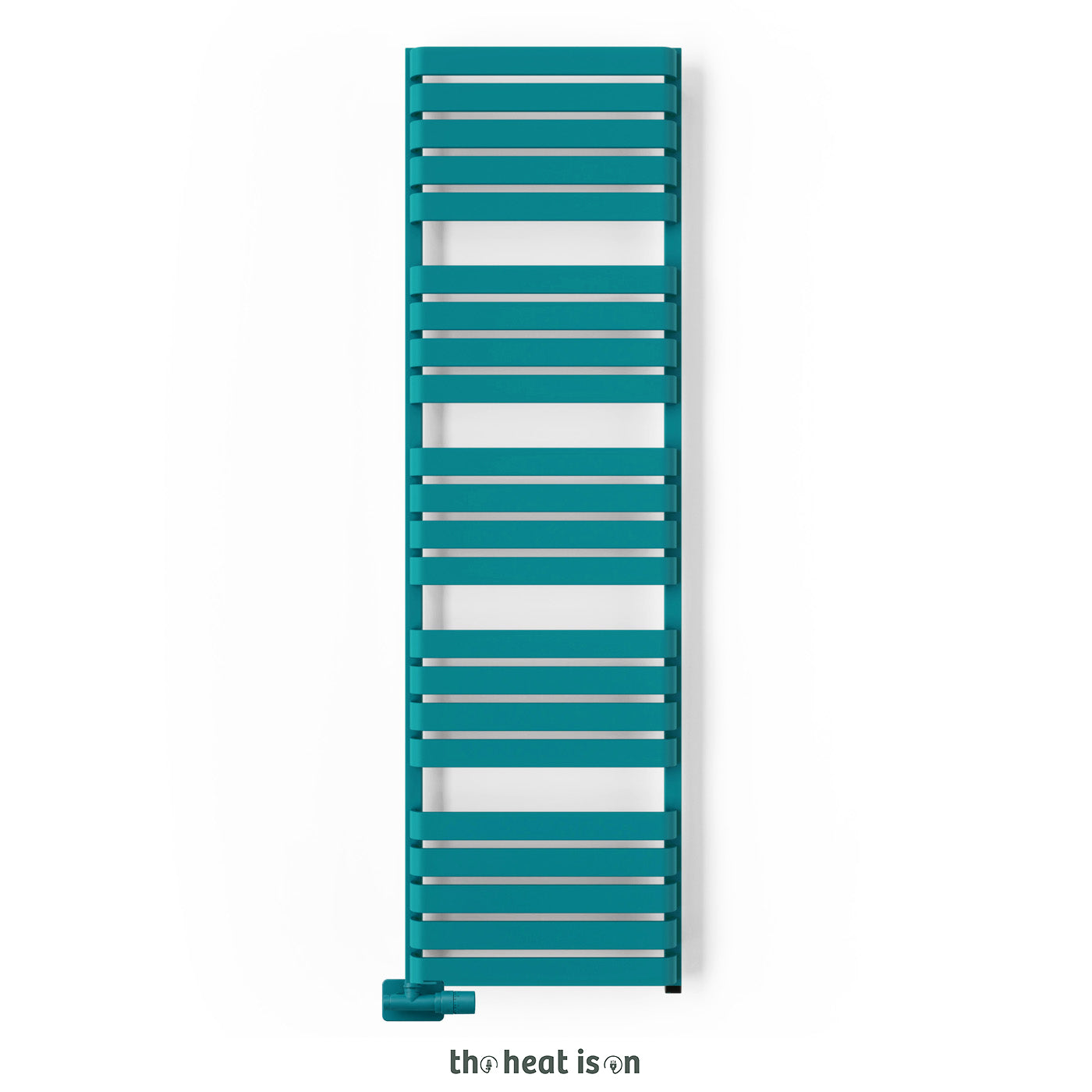 08-terma-warp-t-one-dual-fuel-towel-rail-1695Xh-x-500wmm-2887-btus-800w-matt-teal-ral-5018-with-unico-dual-fuel-valve-in-chrome-internal-one-element-45-60oc