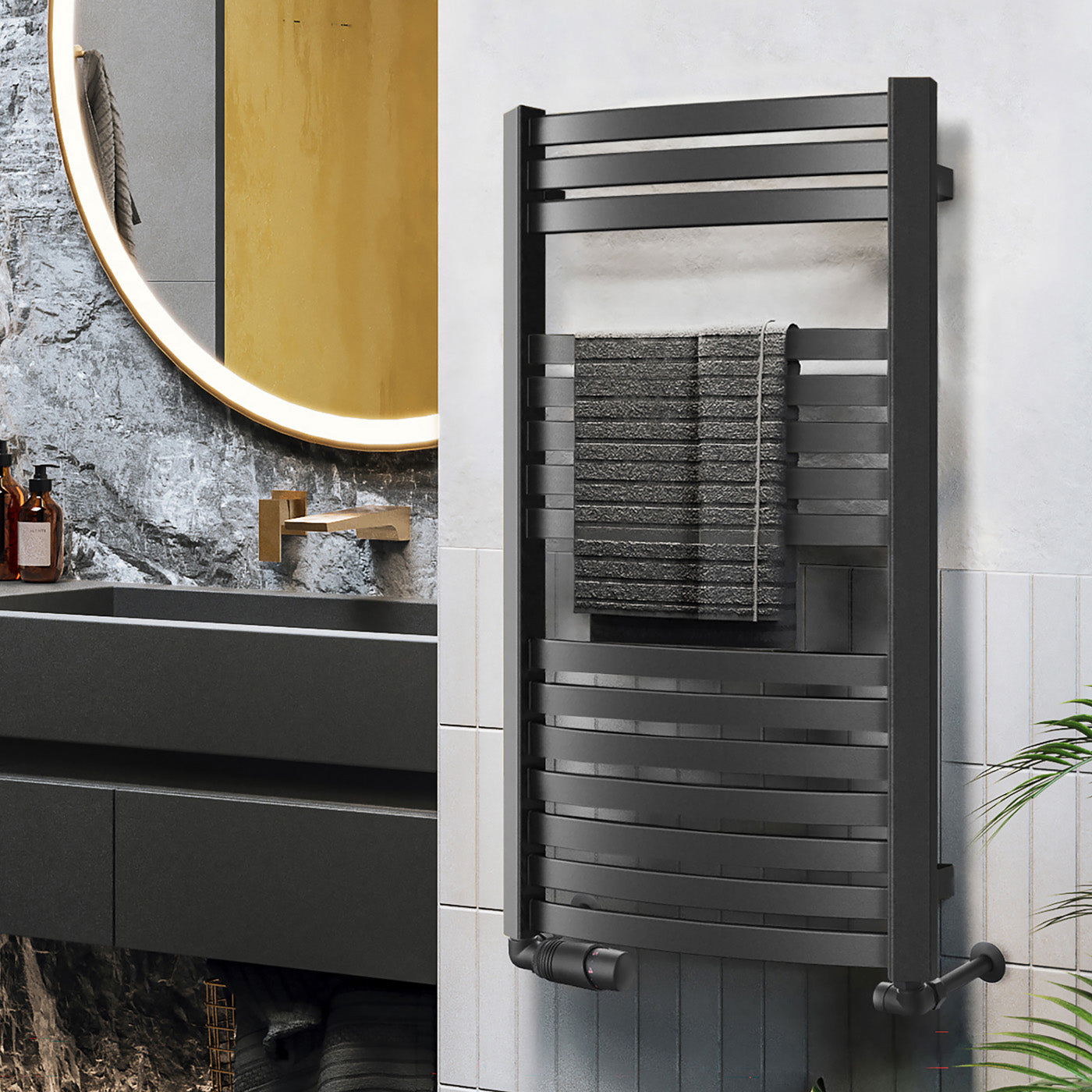 08_Terma-DEXTER_-860h-x-400w_mm_-1102-BTUs-Heated-Towel-Rail_-RAL-9005-_Matt_-Black