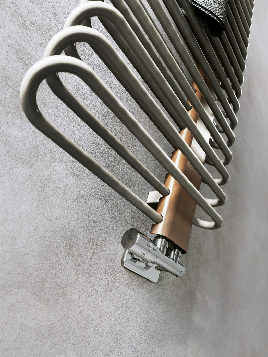 08_Terma-MICHELLE_-1200h-x-500w_mm_-2459-BTUs-Heated-Towel-Rail_-Nickel-Gloss-_Bars_-_-Copper-_Masking