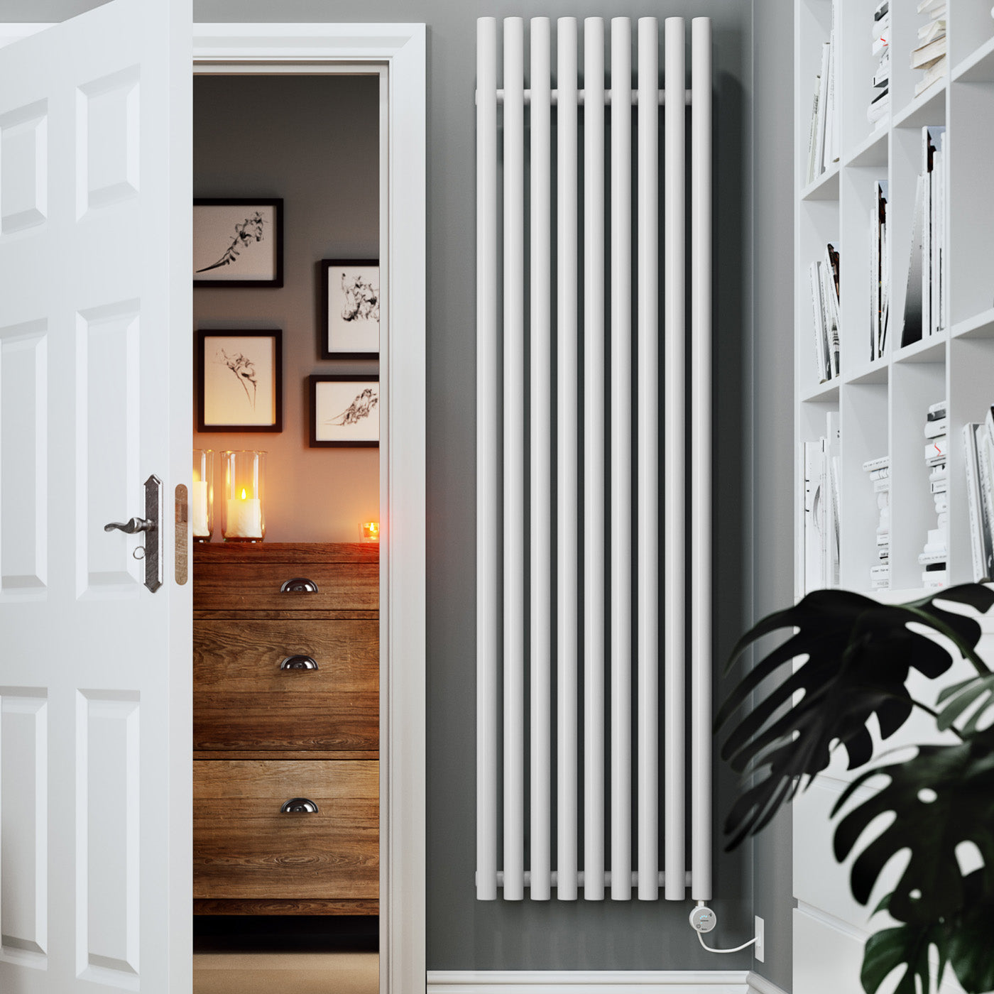08_Terma-ROLO-ROOM-E-_Bluetooth_-1800h-x-480w_mm_-1-Kw-Electric-Radiator_-Silk-White-_RAL-9016
