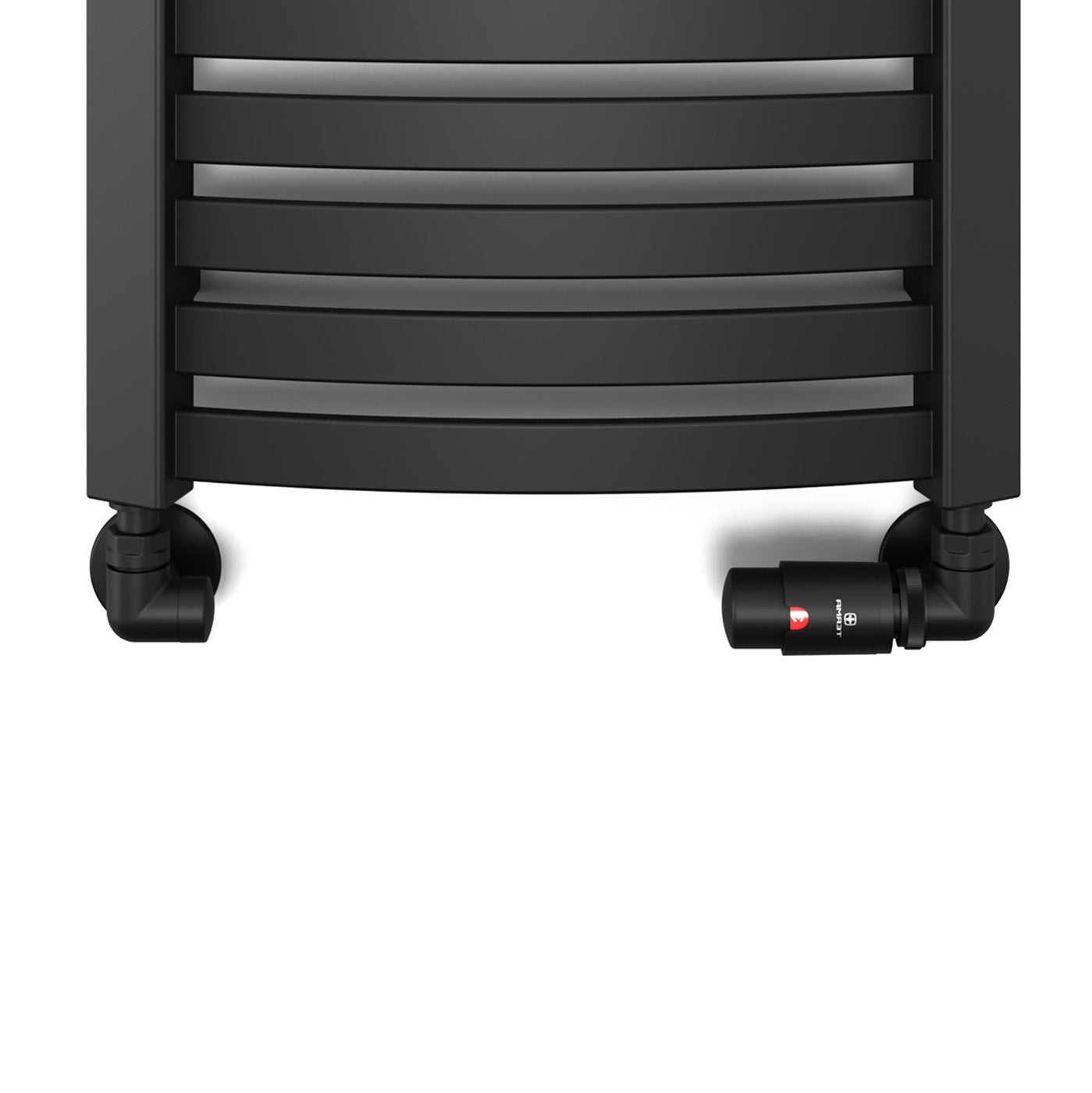 08_Thermostatic-Heated-Towel-Rail-Valves-_TRVs_-_-Pipe-Masking-_presented-on-Radiator_-Heban-Black_-RIGHT-SIDED_-3-AXIS-_CORNER_-VISION
