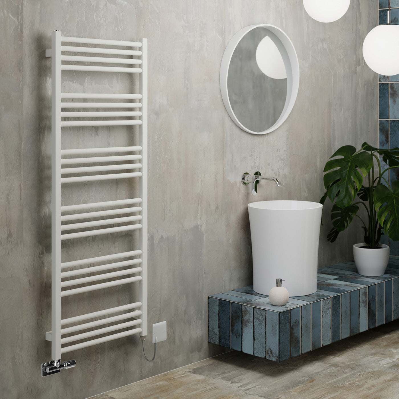08_terma-fiona-dual-fuel-towel-rail_-1380h-x-500w_mm_-2003-btus_-600w_-super-matt-soft-ral-9016-_with-unico-dual-fuel-valve-in-chrome-_-sim-element_-one-set-temp-65oc