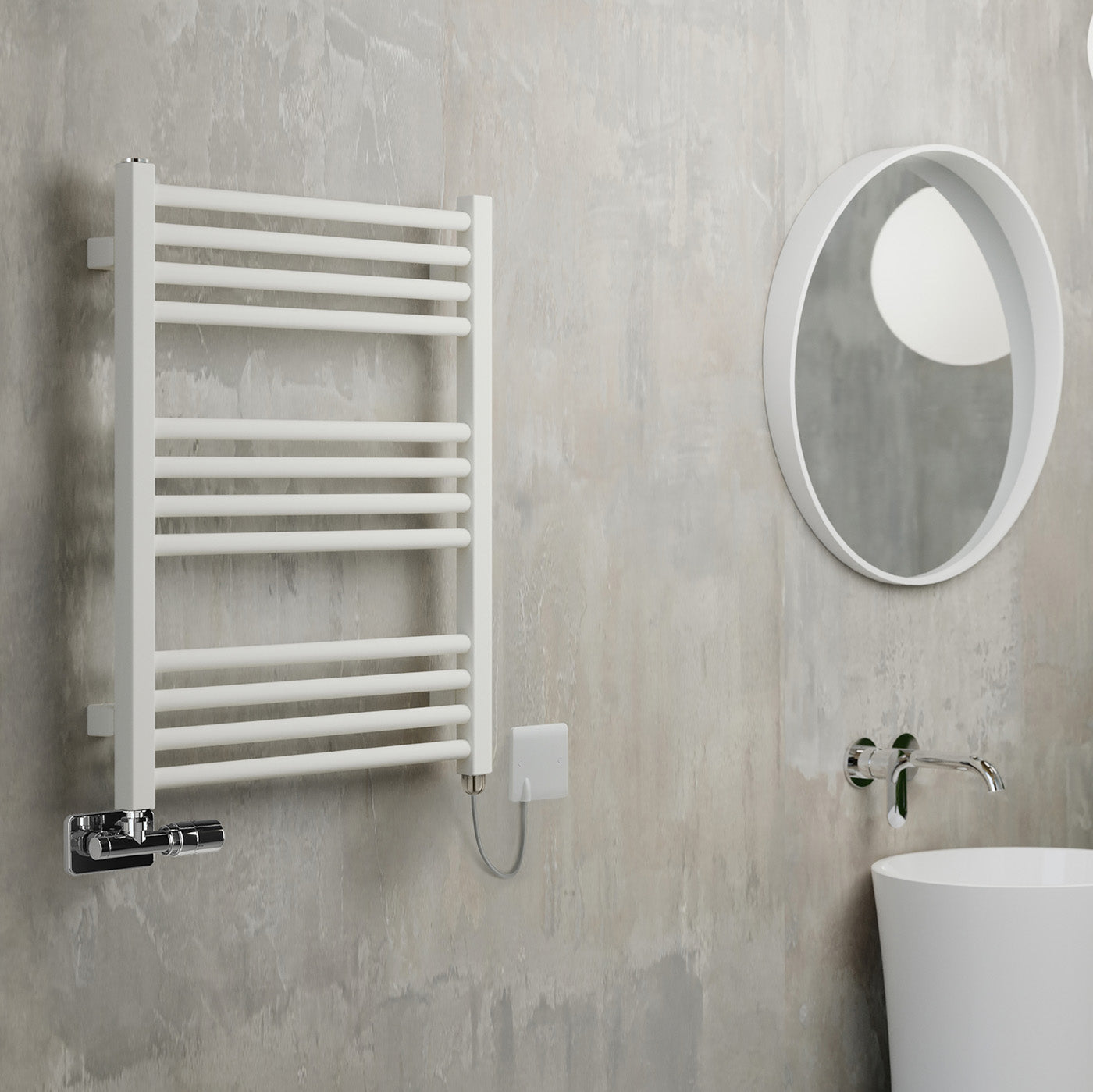 08_terma-fiona-dual-fuel-towel-rail_-660h-x-500w_mm_-986-btus_-300w_-super-matt-soft-ral-9016-_with-unico-dual-fuel-valve-in-chrome-_-sim-element_-one-set-temp-65oc