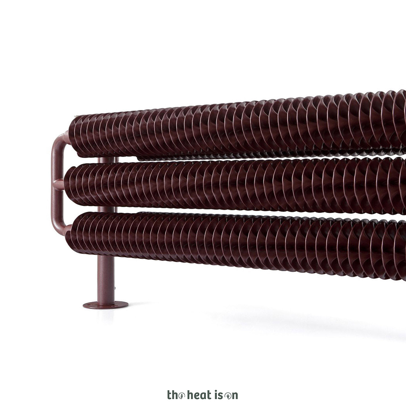 Terma RIBBON HSD, 290h x 1740w(mm), 6203 BTUs, Horizontal Designer Radiator, Bright Copper