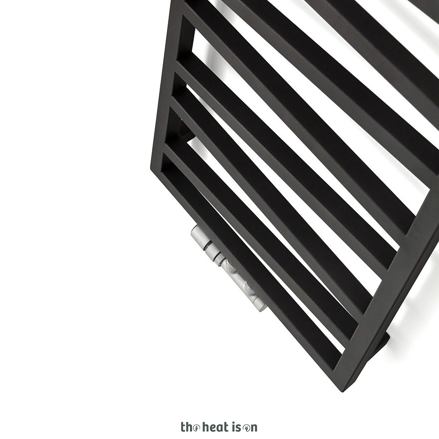 Terma ZIG ZAG, 1310h x 500w(mm), 1672 BTUs, Heated Towel Rail, Heban
