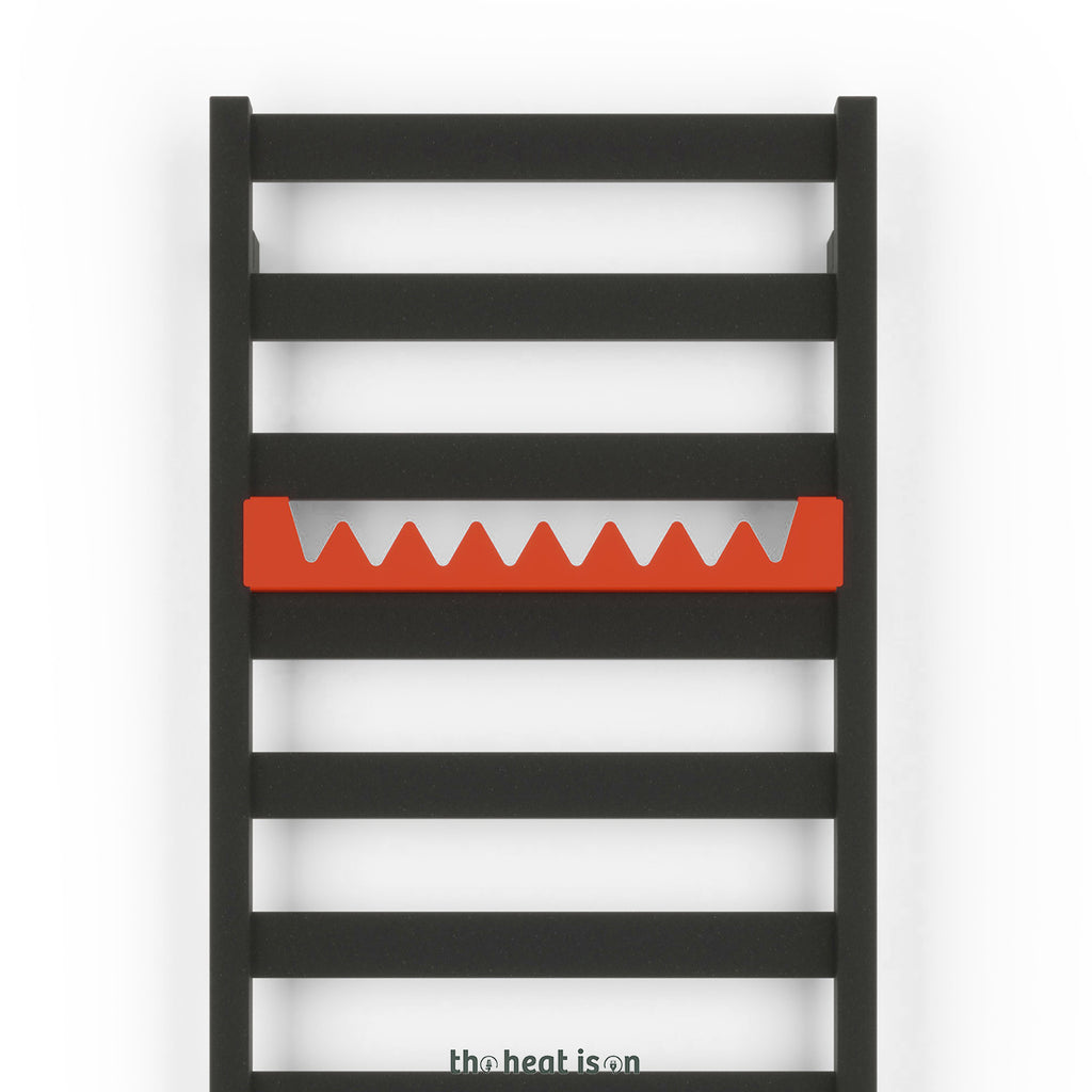 09-metal-hanger-shelf-accessory-happy-hanger-shark-300mm-wide-super-matt-pure-red-ral-3028-for-terma-vivo-towel-rail