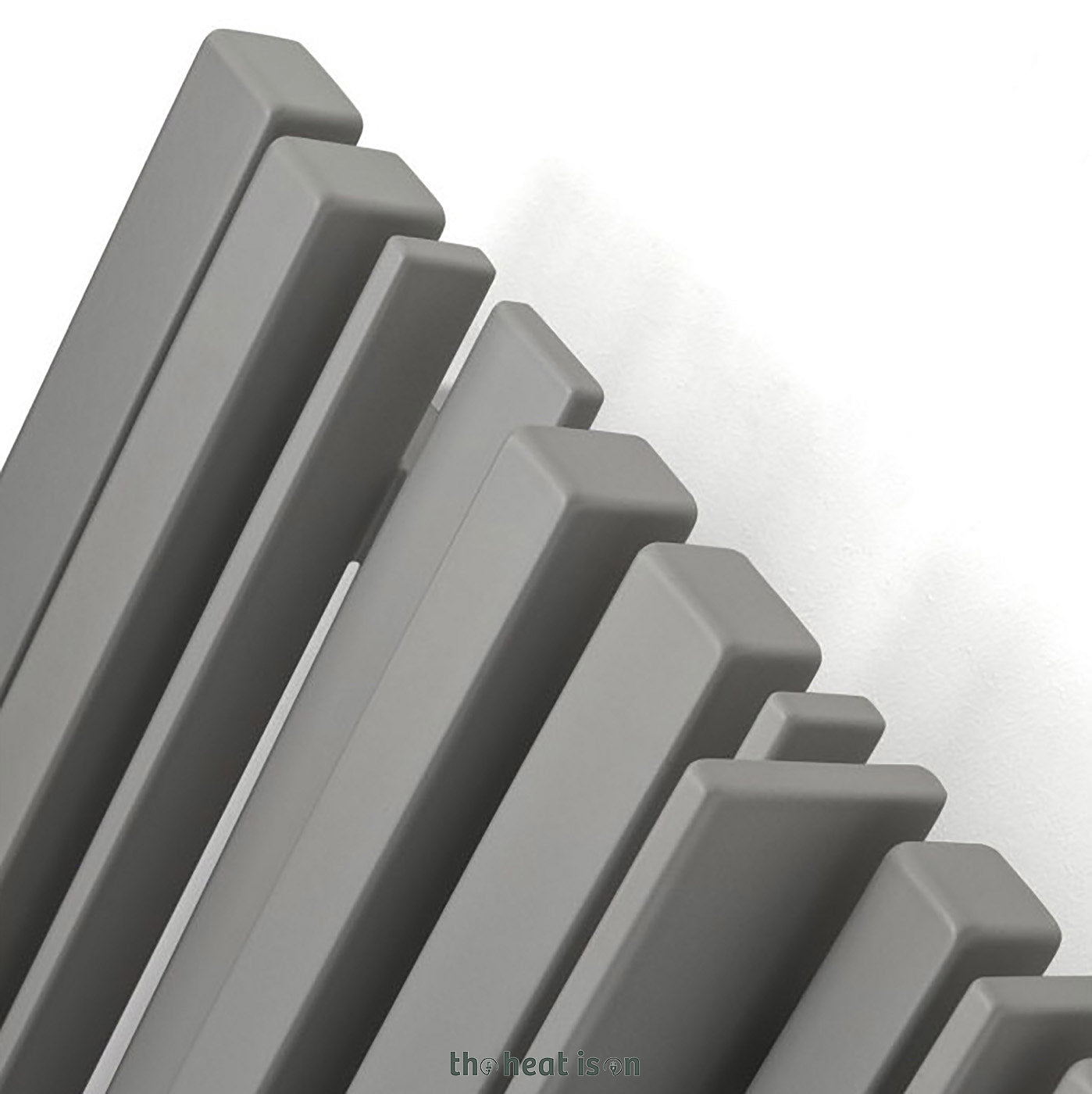 Terma SHERWOOD V, 1600h x 330w(mm), (50mm Central Connections) 2481 BTUs, Vertical Designer Radiator, Metallic Beige (aka Taupe Grey)