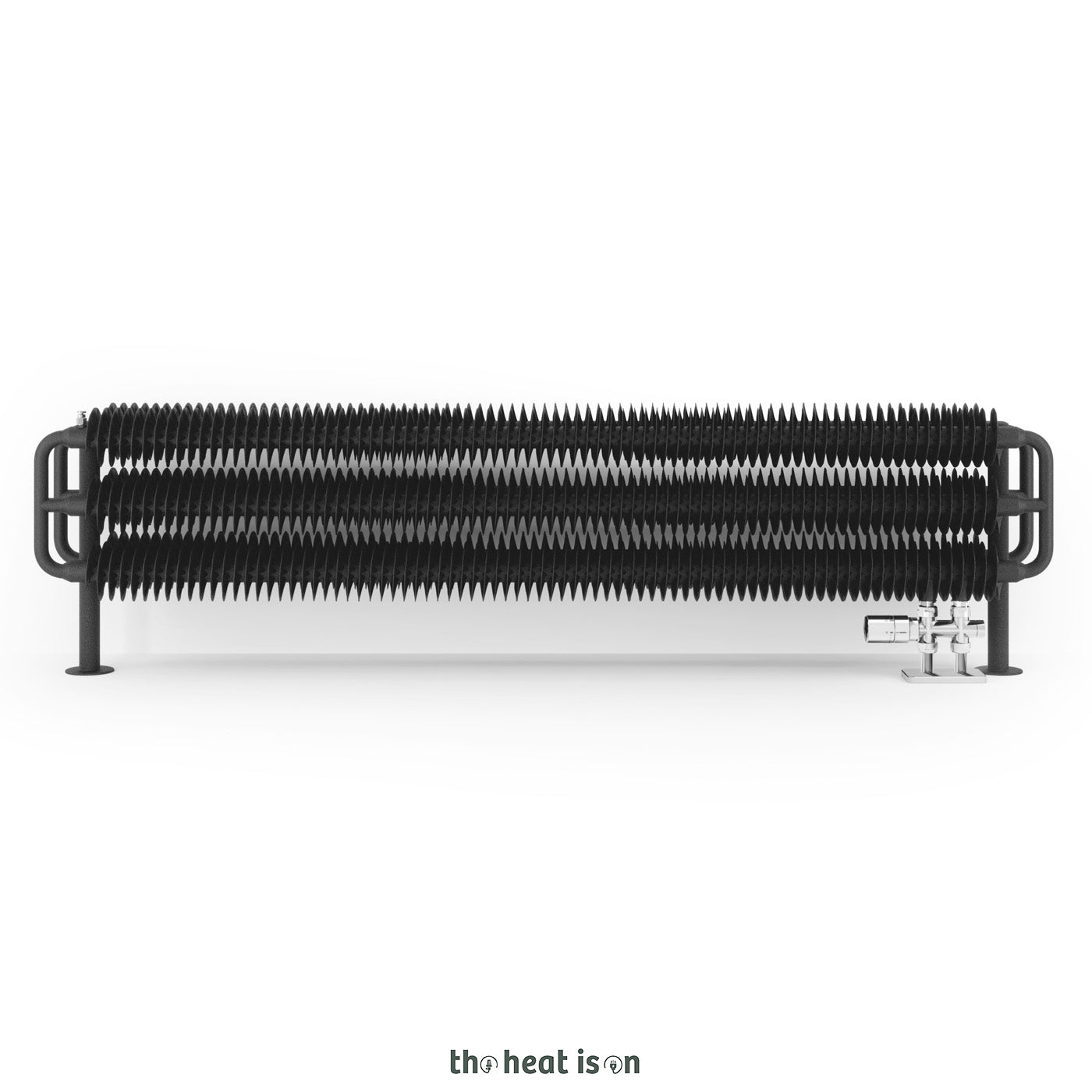 Terma RIBBON HSD, 290h x 1540w(mm), 4115 BTUs Designer Radiator, Metallic Grey