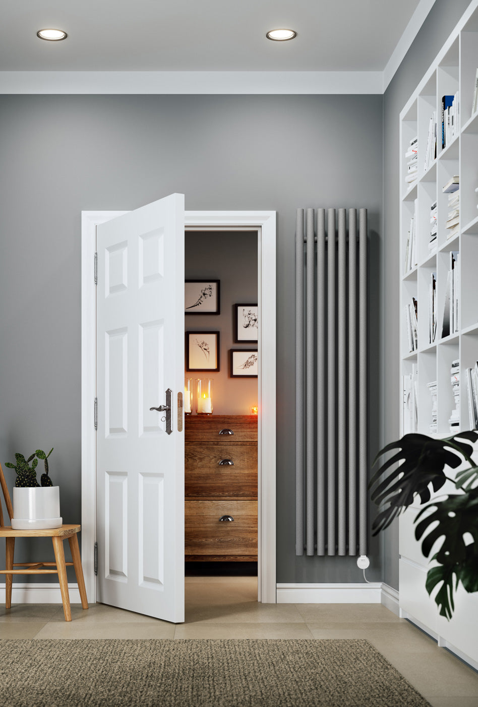 09_Terma-ROLO-ROOM-E-_Wi-Fi_-UK-plug_-1800h-x-370w_mm_-0.8-Kw-Electric-Radiator_-Textured-Salt-n-Pepper-Grey