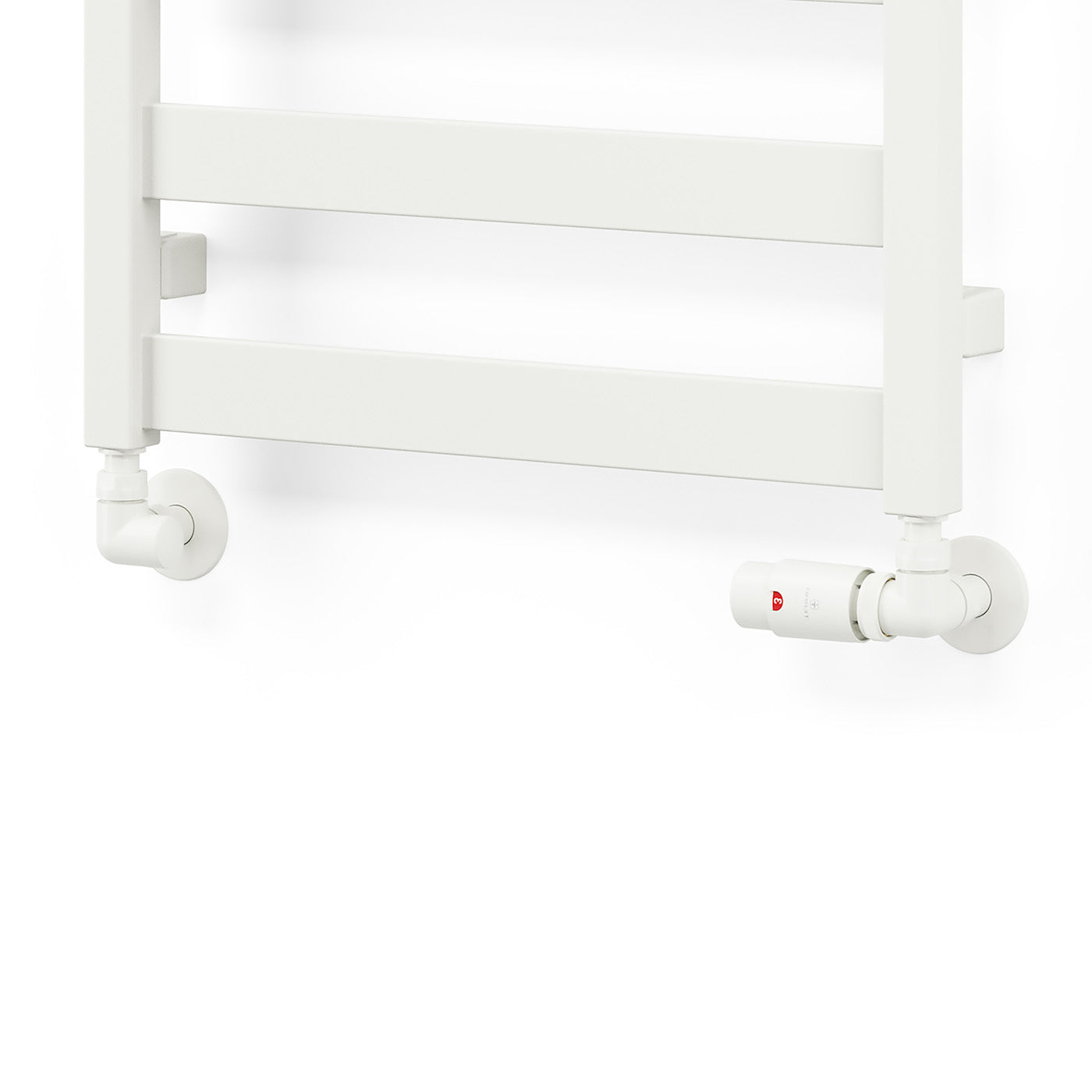09_Thermostatic-Heated-Towel-Rail-Valves-_TRVs_-_-Pipe-Masking-_presented-on-Radiator_-Matt-White-_RAL-9016_-RIGHT-SIDED_-3-AXIS-_CORNER_-VISION
