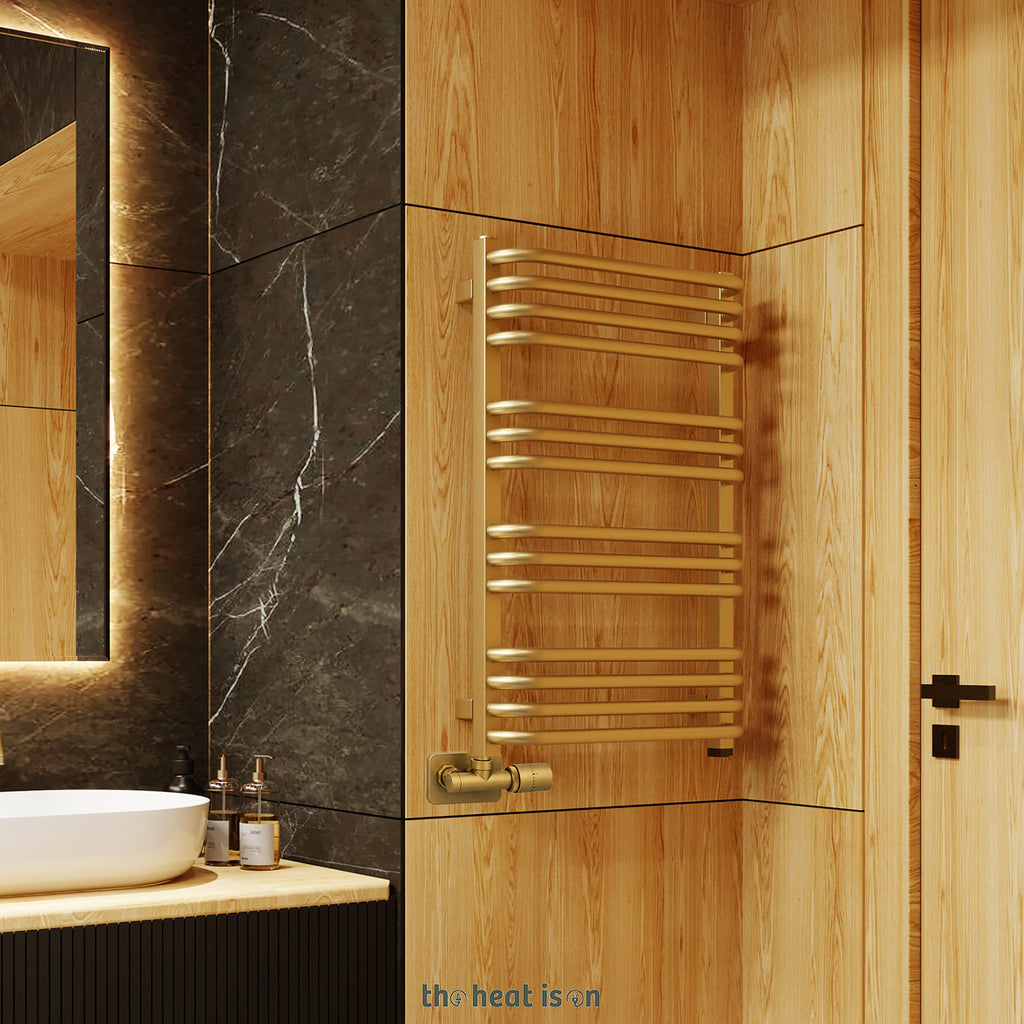 10-terma-alex-one-dual-fuel-towel-rail-760h-x-500wmm-1406-btus-400w-brass-premium-wet-paint-with-unico-dual-fuel-valve-in-chrome-internal-one-element-45-60oc