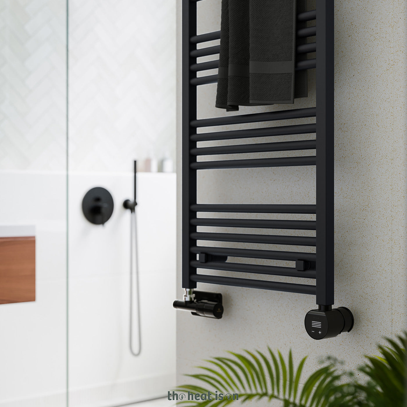 10-terma-fiona-dual-fuel-towel-rail-1380h-x-500wmm-2003-btus-600w-matt-black-ral-9005-with-unico-dual-fuel-valve-in-soft-black-veo-black-black-wi-fi-element-30-60oc