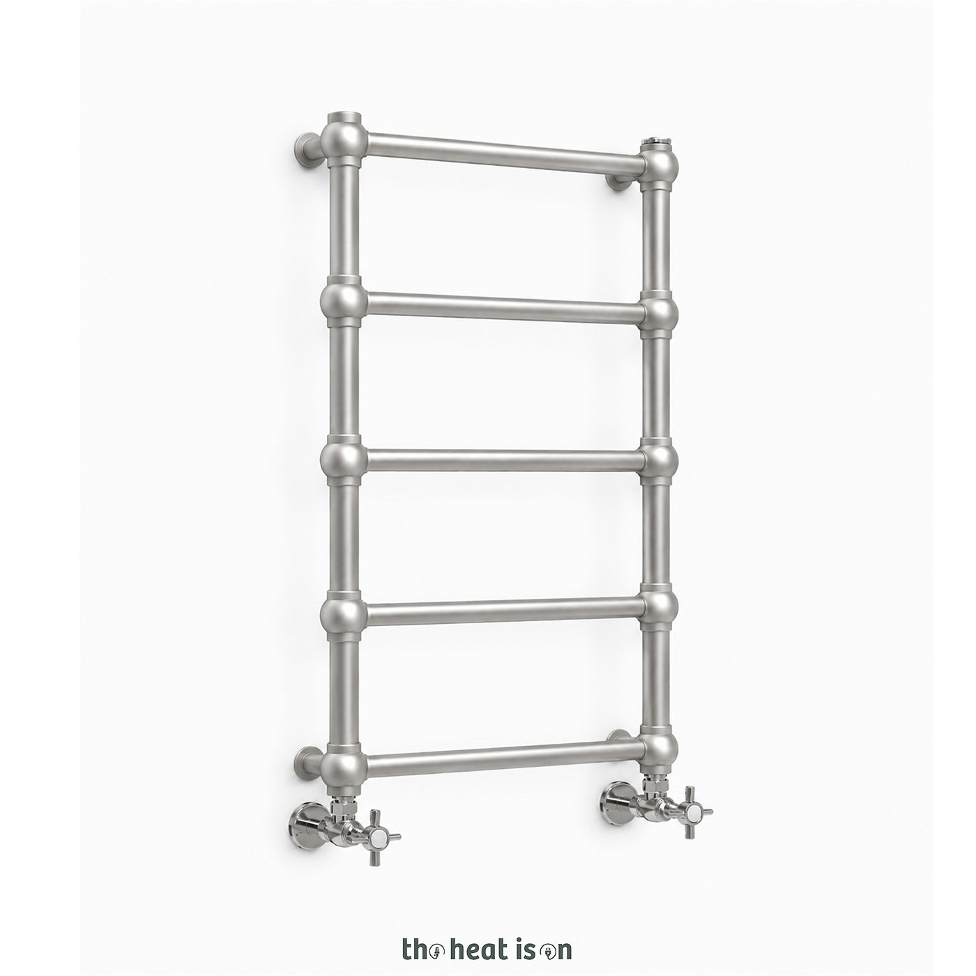 Terma RETRO, 800h x 504w(mm), 717 BTUs Heated Towel Rail, Inox Grey