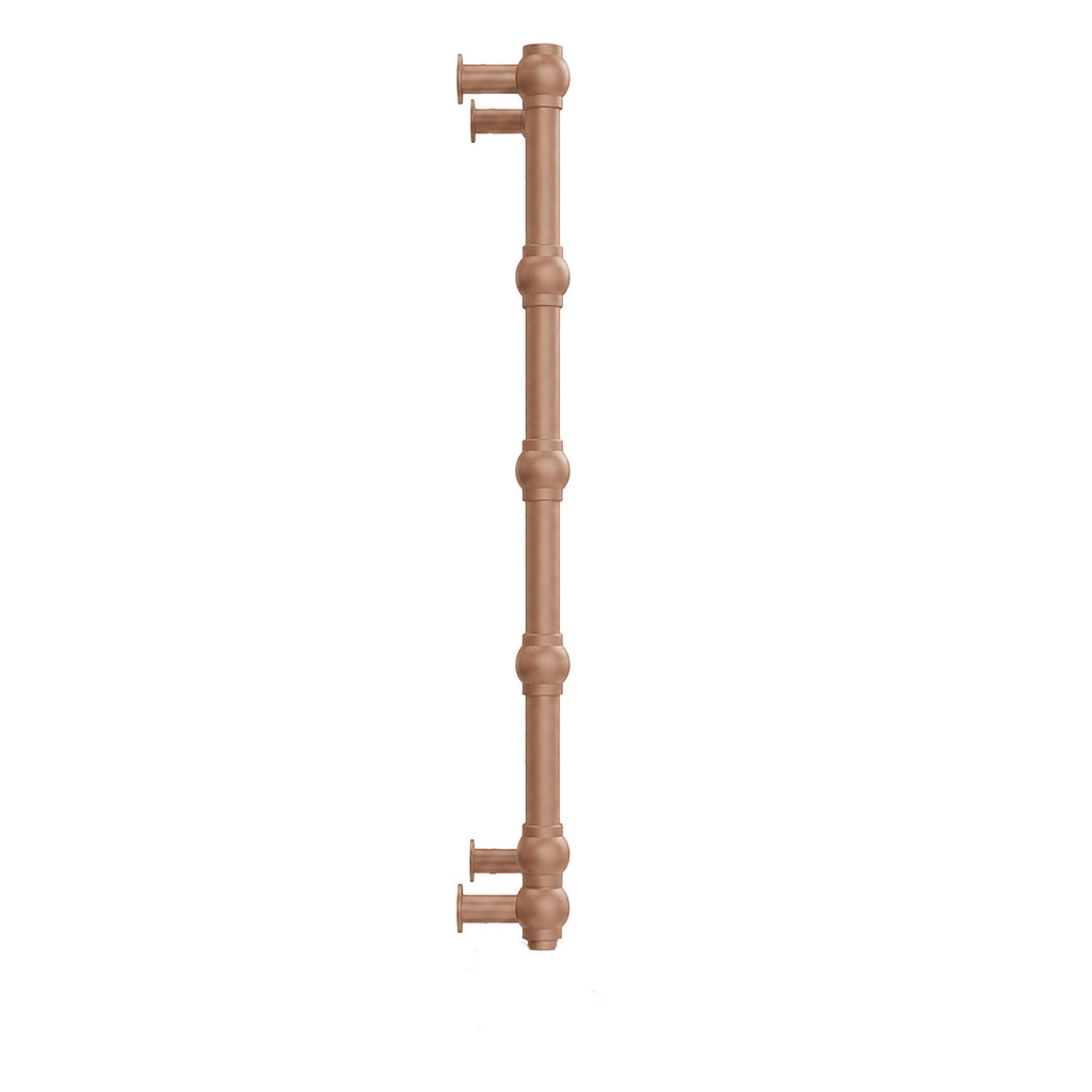 Terma RETRO E, 800h x 504w(mm), 200w Oil Filled Electric Towel Rail,  Bright Copper  with VEO Heating Element (30x Wi-Fi/manual control settings (15 to 30¡c room temp.), 7 day timer/2 hour drying func., with UK Plug