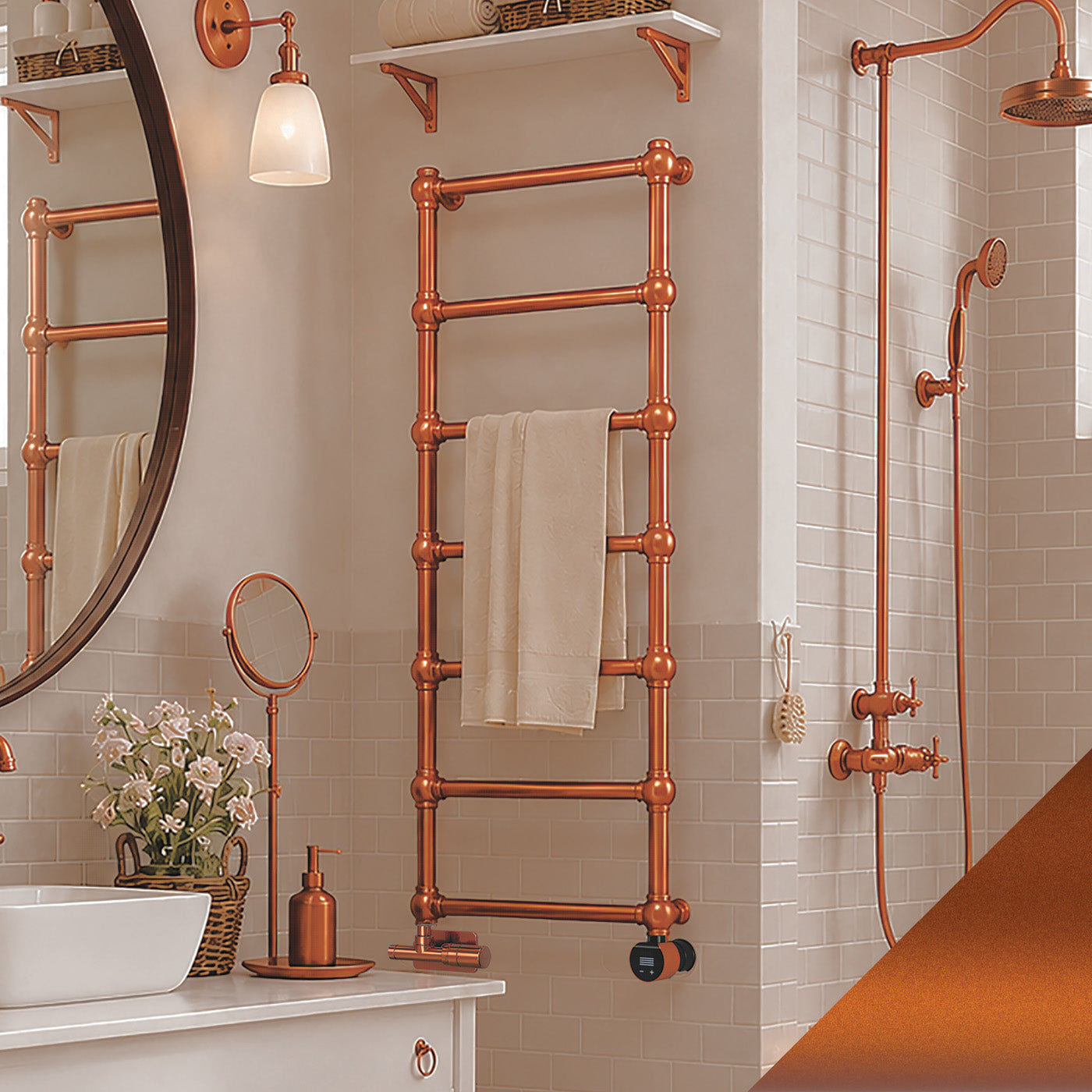 11-2-terma-retro-dual-fuel-towel-rail-1170h-x-504wmm-1051-btus-300w-true-copper-premium-wet-paint-with-unico-dual-fuel-valve-in-true-copper-veo-black-true-copper-wi-fi-element-30-60-c