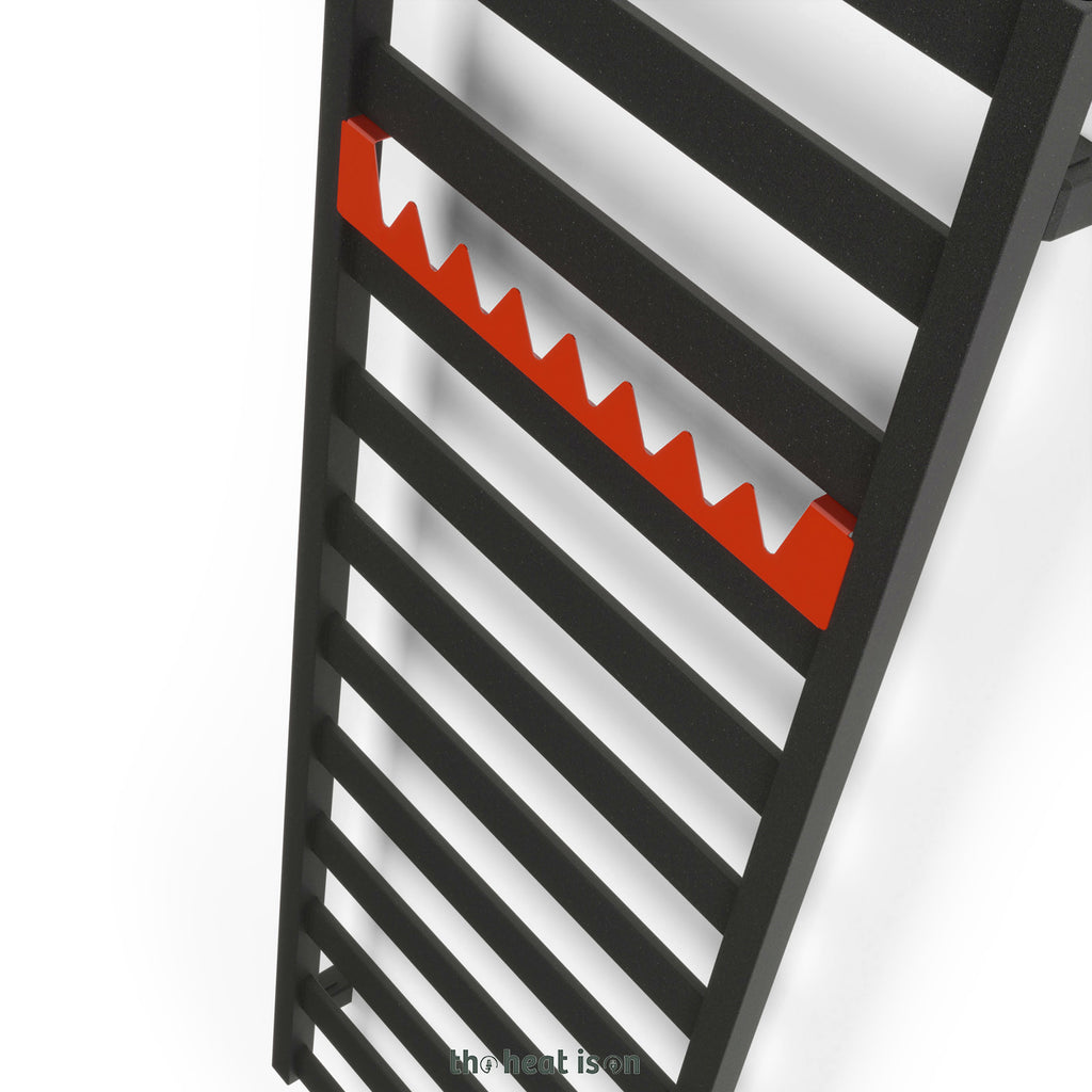 11-metal-hanger-shelf-accessory-happy-hanger-shark-300mm-wide-super-matt-pure-red-ral-3028-for-terma-vivo-towel-rail