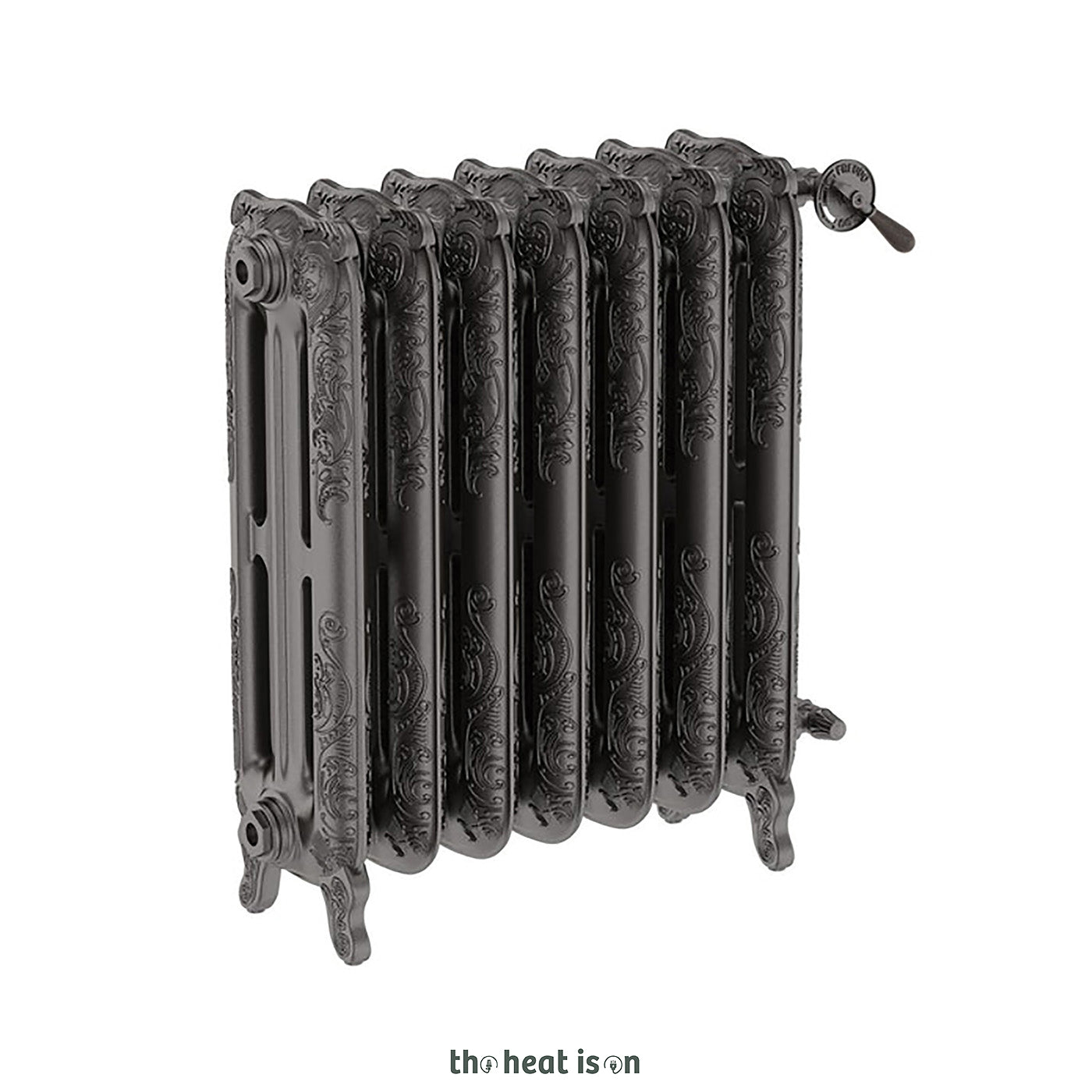 Terma OXFORD, 710h x 606w(mm), 3416 BTUs Horizontal Cast Iron Radiator, Raw Metal