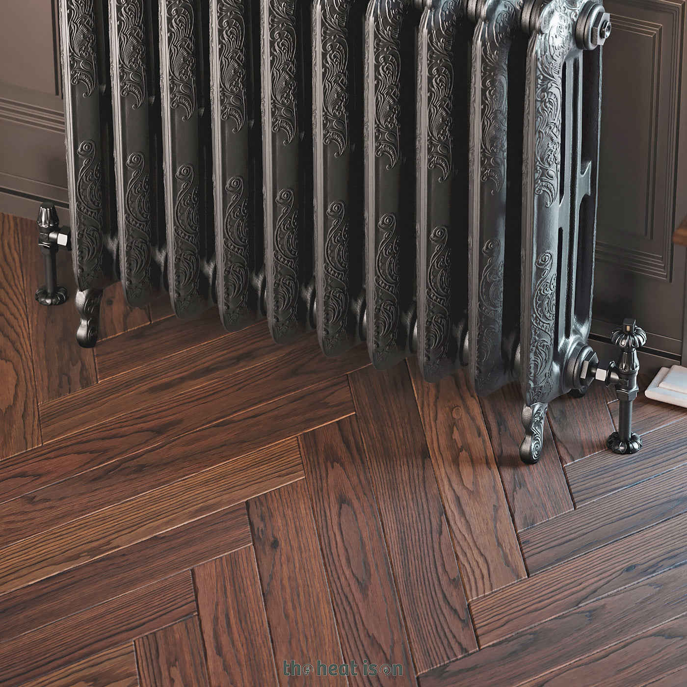 Thermostatic Radiator Valves (TRVs) & Pipe Masking,  Raw Metal, LEFT or RIGHT SIDED, ANGLED, ARTISTIC