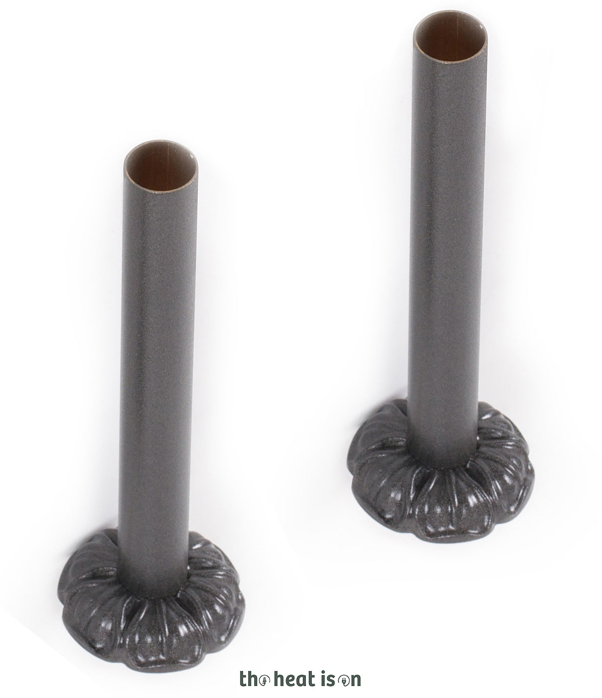 Thermostatic Radiator Valves (TRVs) & Pipe Masking,  Raw Metal, LEFT or RIGHT SIDED, ANGLED, ARTISTIC with HANDLE