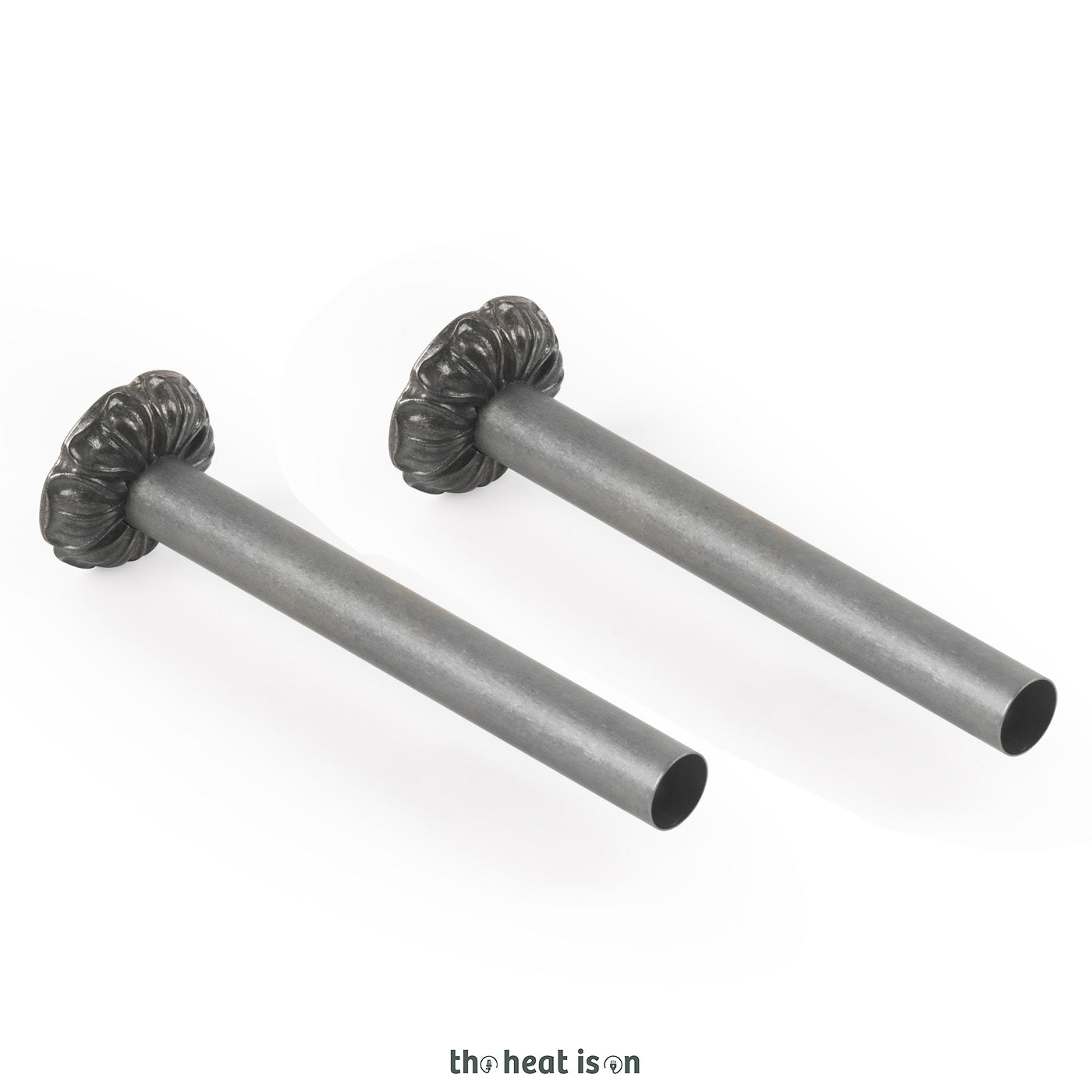 Thermostatic Radiator Valves (TRVs) & Pipe Masking,  Raw Metal, LEFT or RIGHT SIDED, ANGLED, ARTISTIC