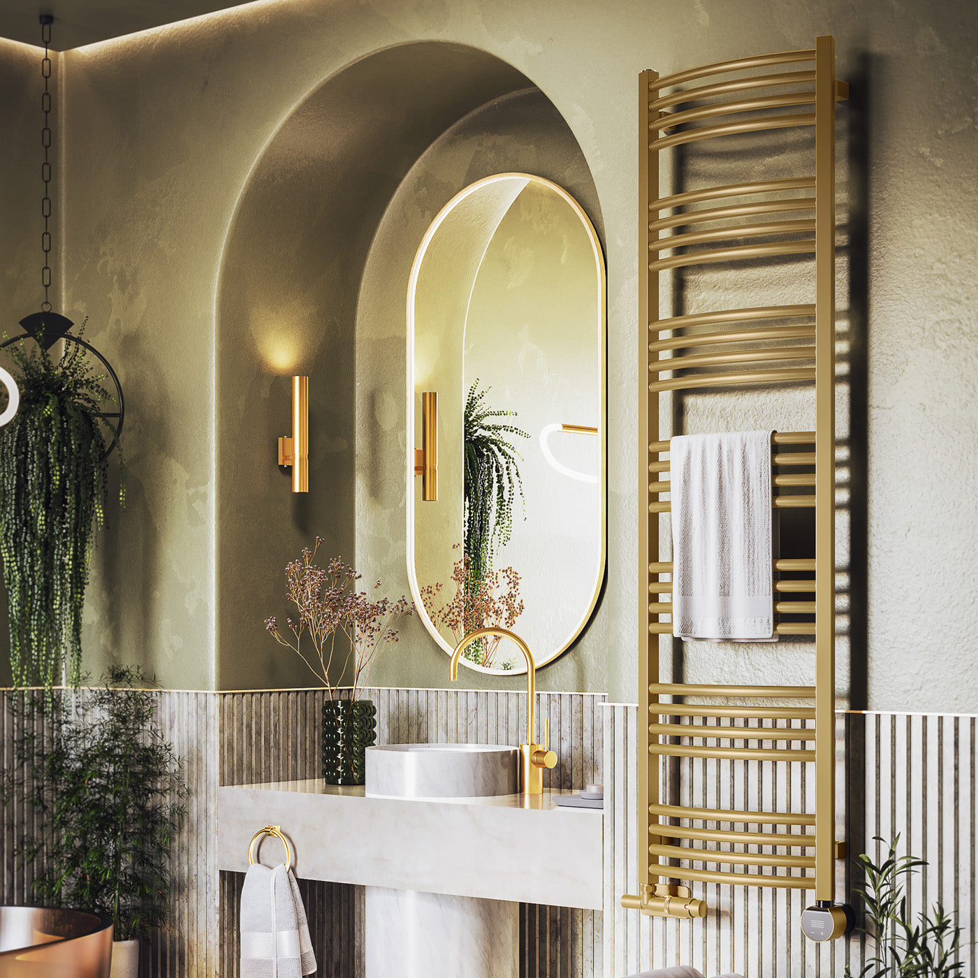 13_01_Terma-LENA_-1620h-x-436w_mm_-2117-BTUs_600w-Dual-Fuel-Towel-Rail-_with-Matching-UNICO-Dual-Fuel-Valve-_-VEO-Black_Brass-Wi-Fi-Element_-Brass