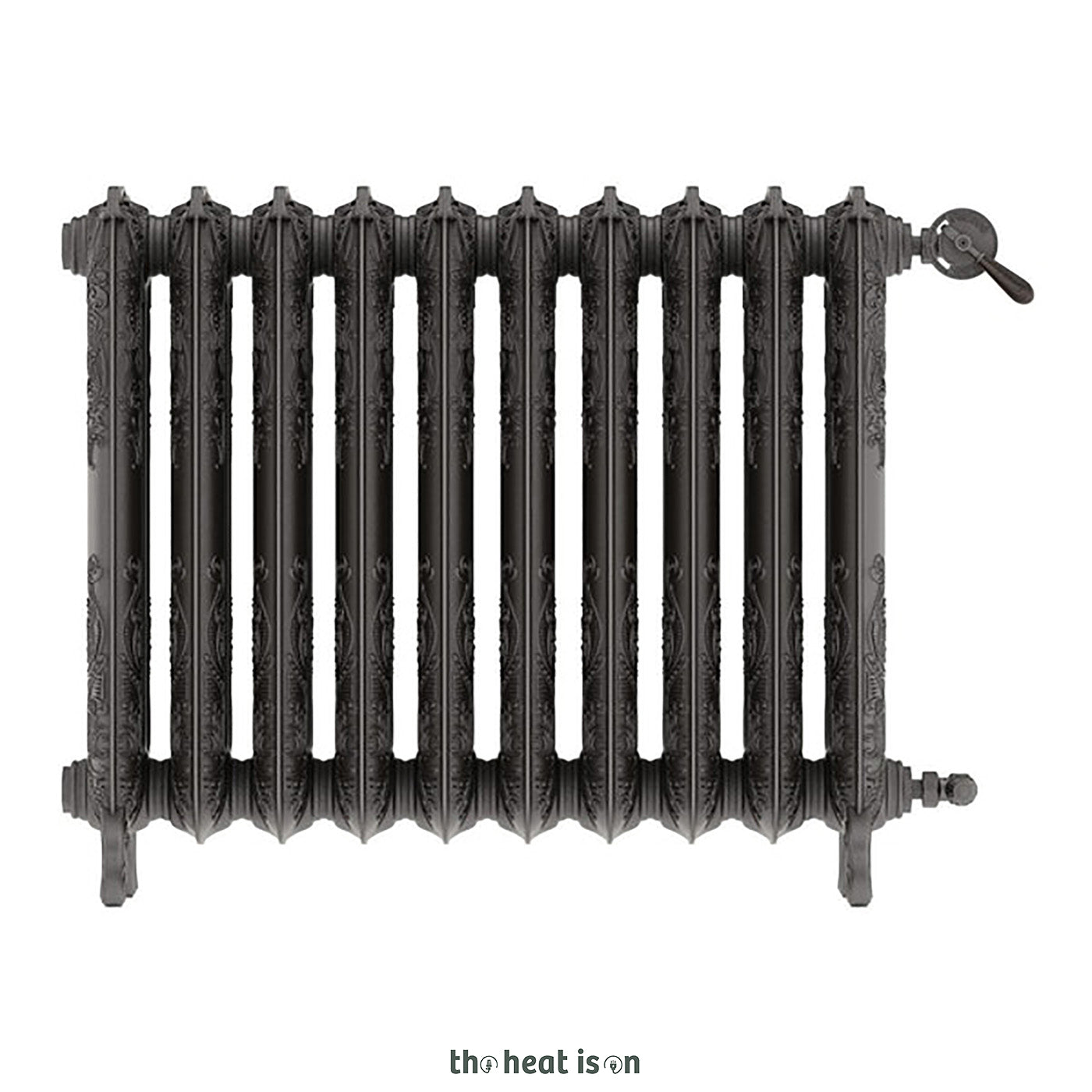 Terma OXFORD, 710h x 852w(mm), 4879 BTUs Horizontal Cast Iron Radiator, Raw Metal