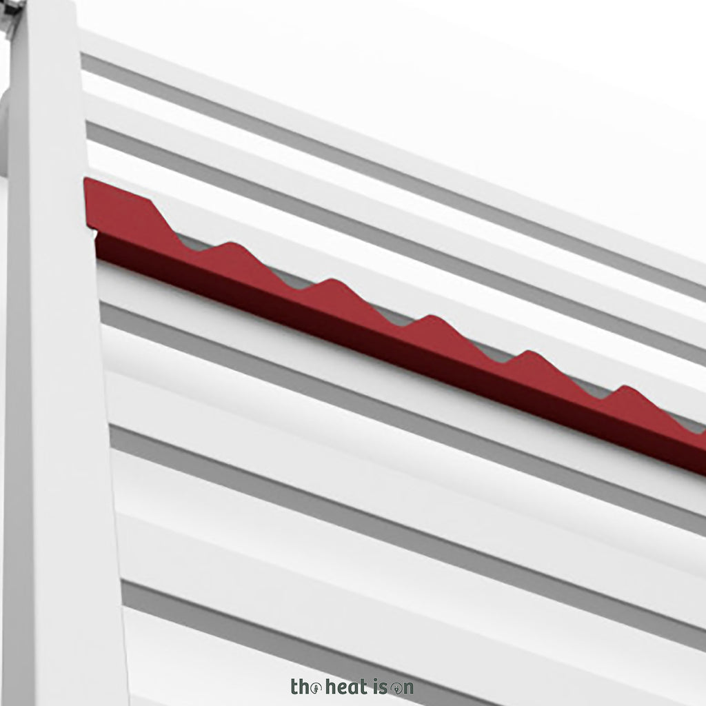 16-metal-hanger-shelf-accessory-happy-hanger-shark-300mm-wide-super-matt-pure-red-ral-3028-for-terma-vivo-towel-rail