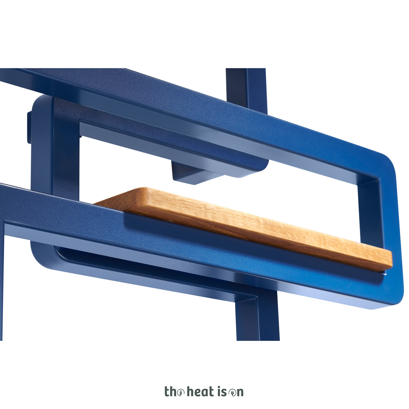 17_Wooden-Shelf-Accessory_-Oak_--for-Terma-BOOKIE-Towel-Rail_-400mm-Wide-Stand-Model