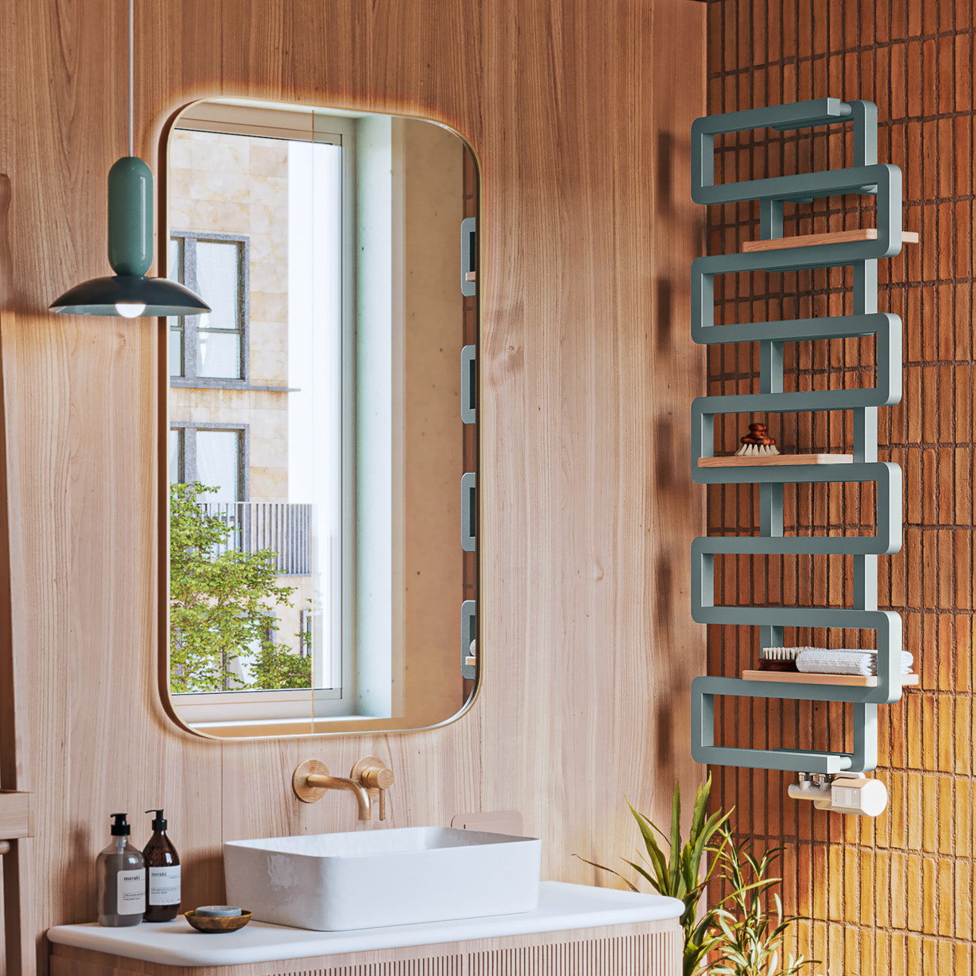 18_Terma-BOOKIE_-1155h-x-500w_mm_-2110-BTUs-Heated-Towel-Rail_-Anodic-Malachite-Green