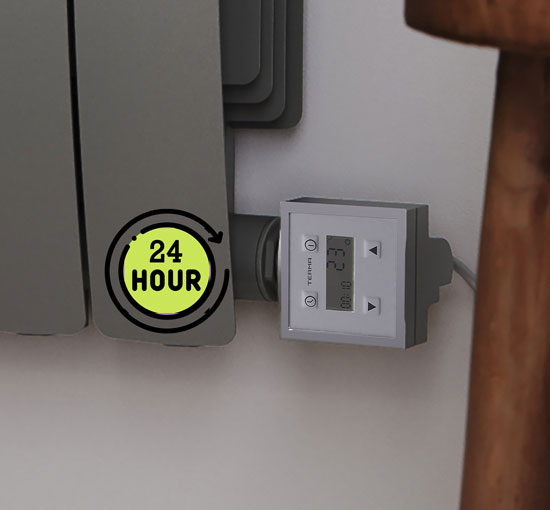 heating elements with built in 24 hour timers