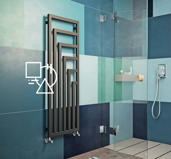 designer radiators in abstract/geometric designs for statement-led ...