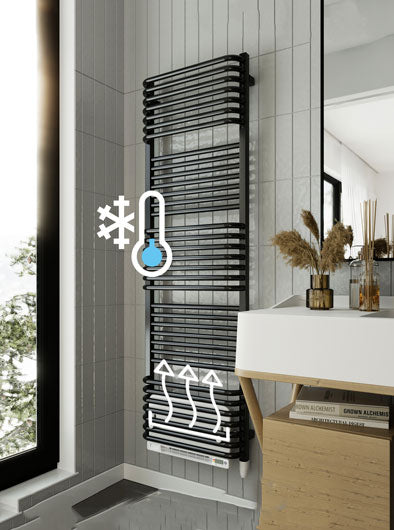 Electric-Towel-Rails-for-cold-bathrooms-with-Additional-Blow-Heater